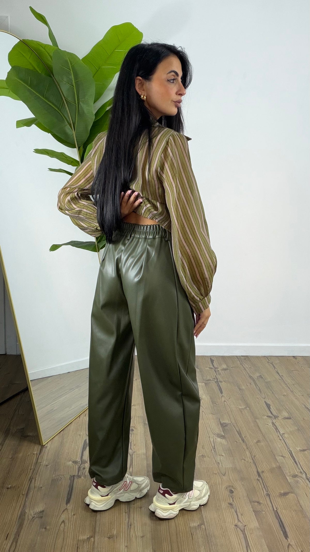 Pantalone ecopelle 18228