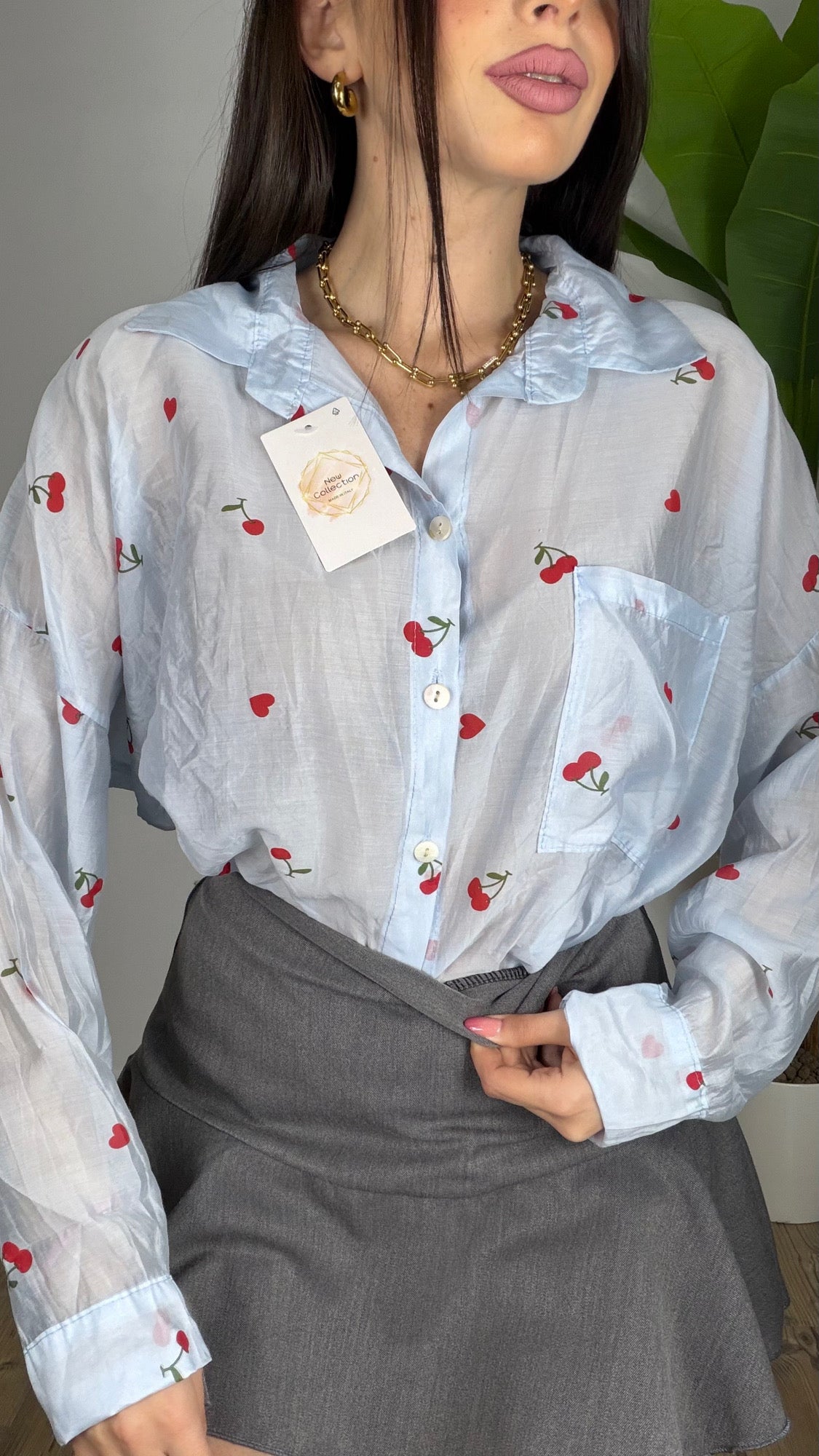 Camicia Cuori e Ciliegie