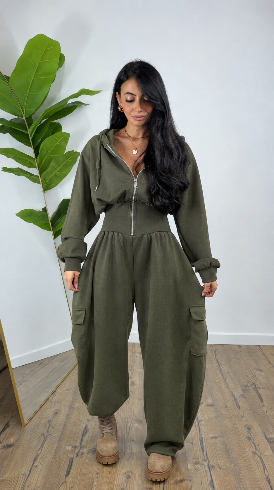 Jumpsuite Cargo Militare