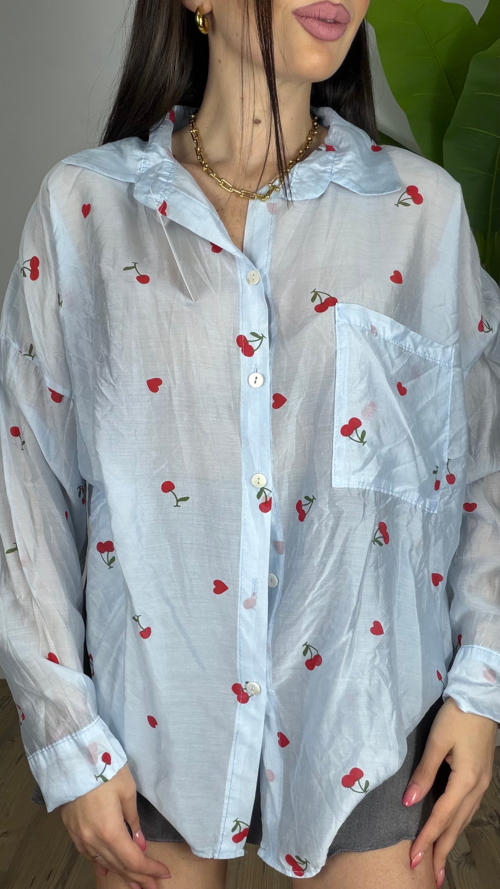 Camicia Cuori e Ciliegie