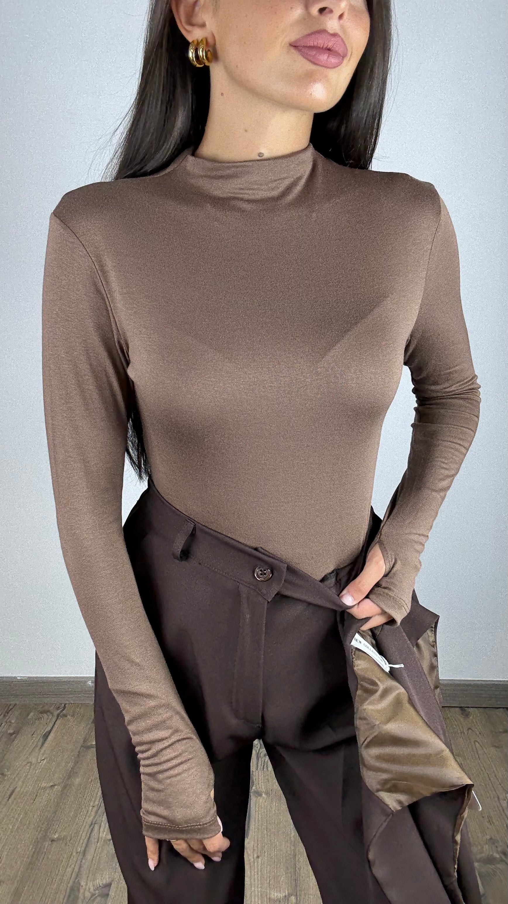 Maglia Basic mezzo collo