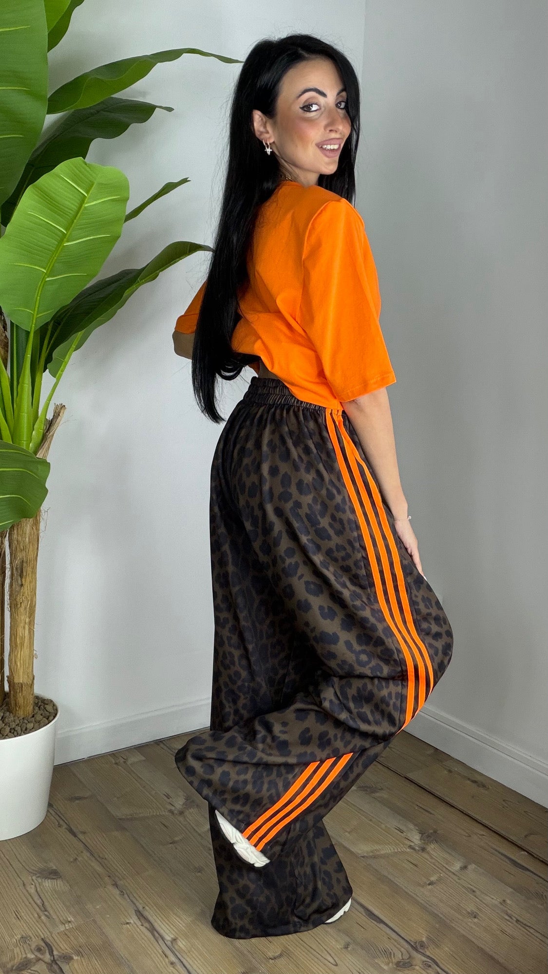 Pantalone Riga Arancio