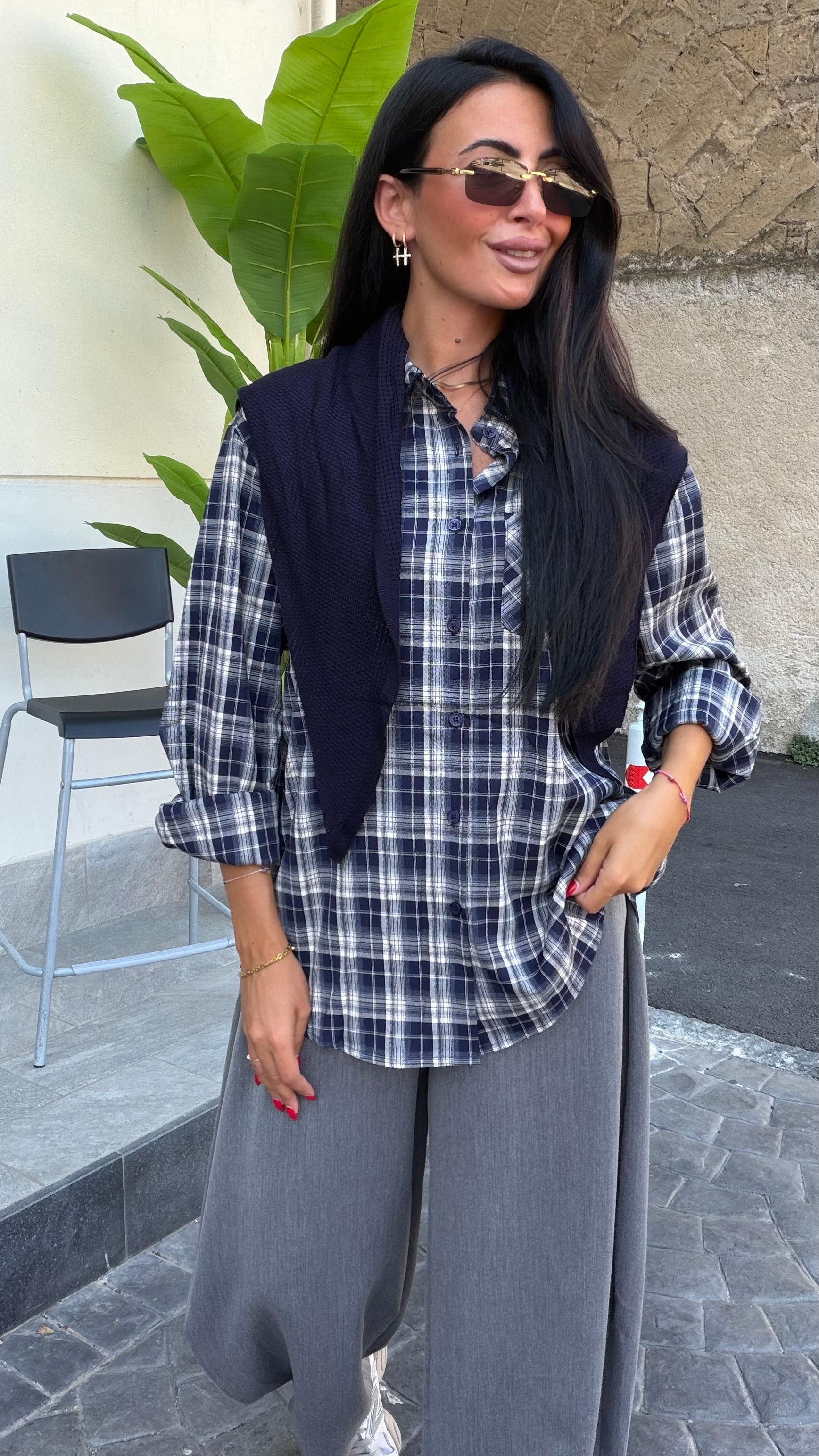 Camicia con foulard
