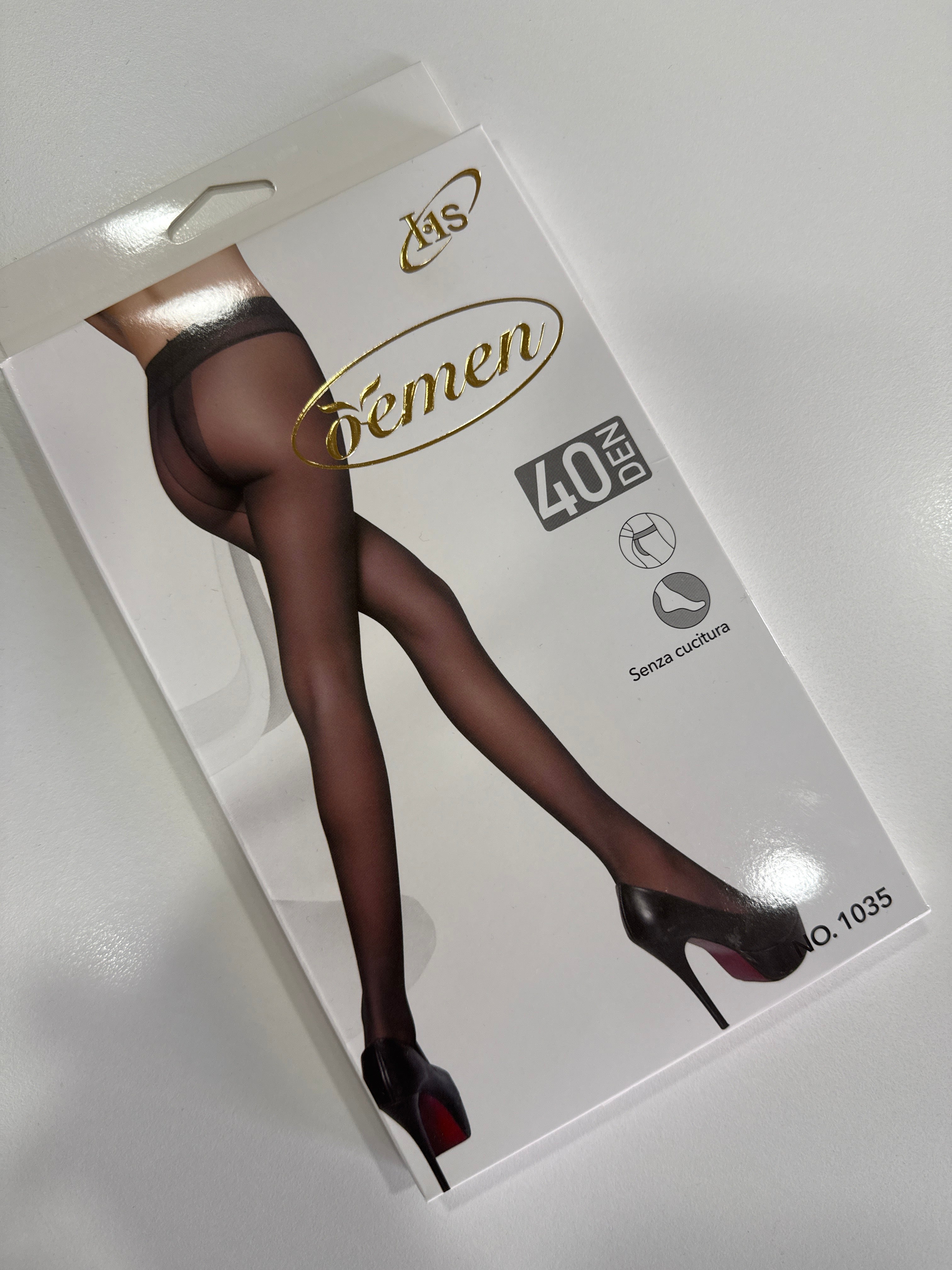 Calza Nera 40 den senza Cucitura