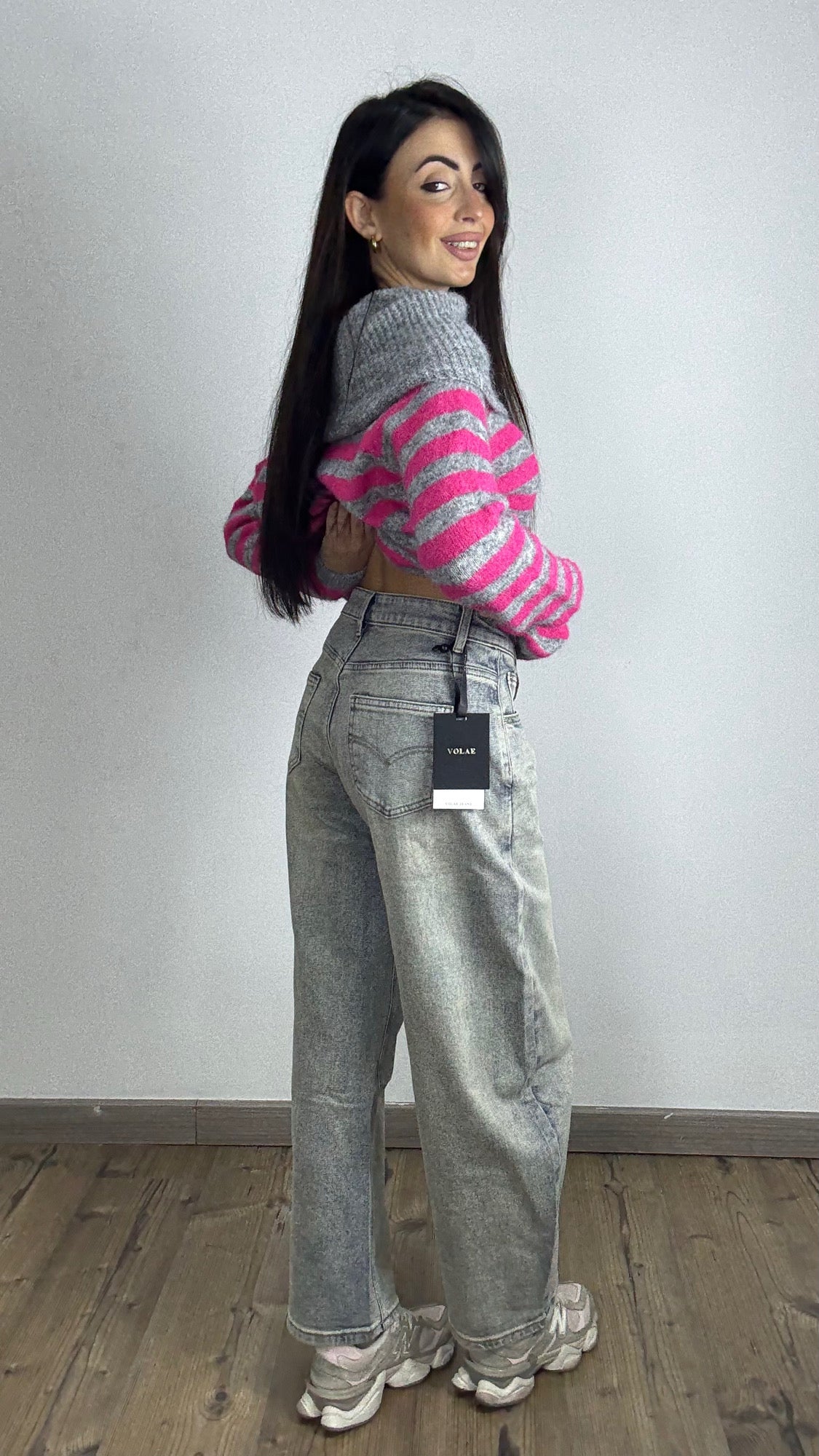 Jeans Volae YD8233-1 lavaggio Chiaro