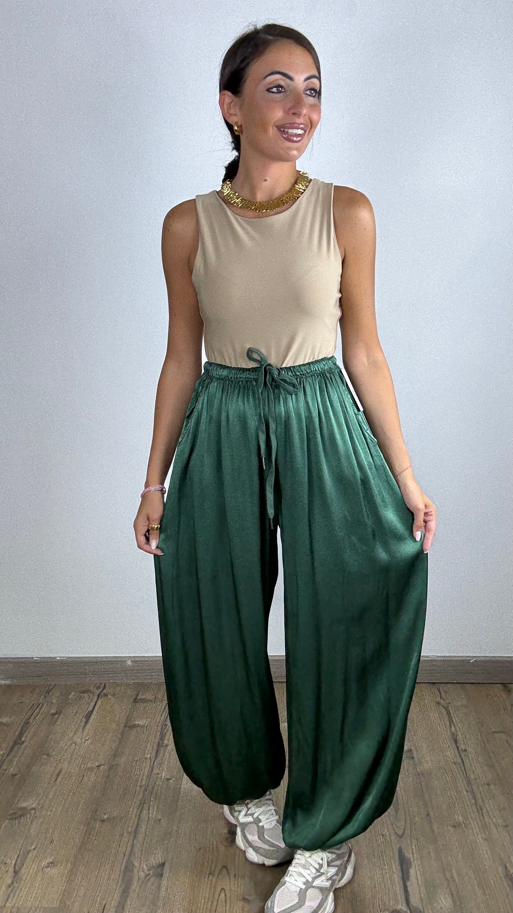 Pantalone Satin Ballon