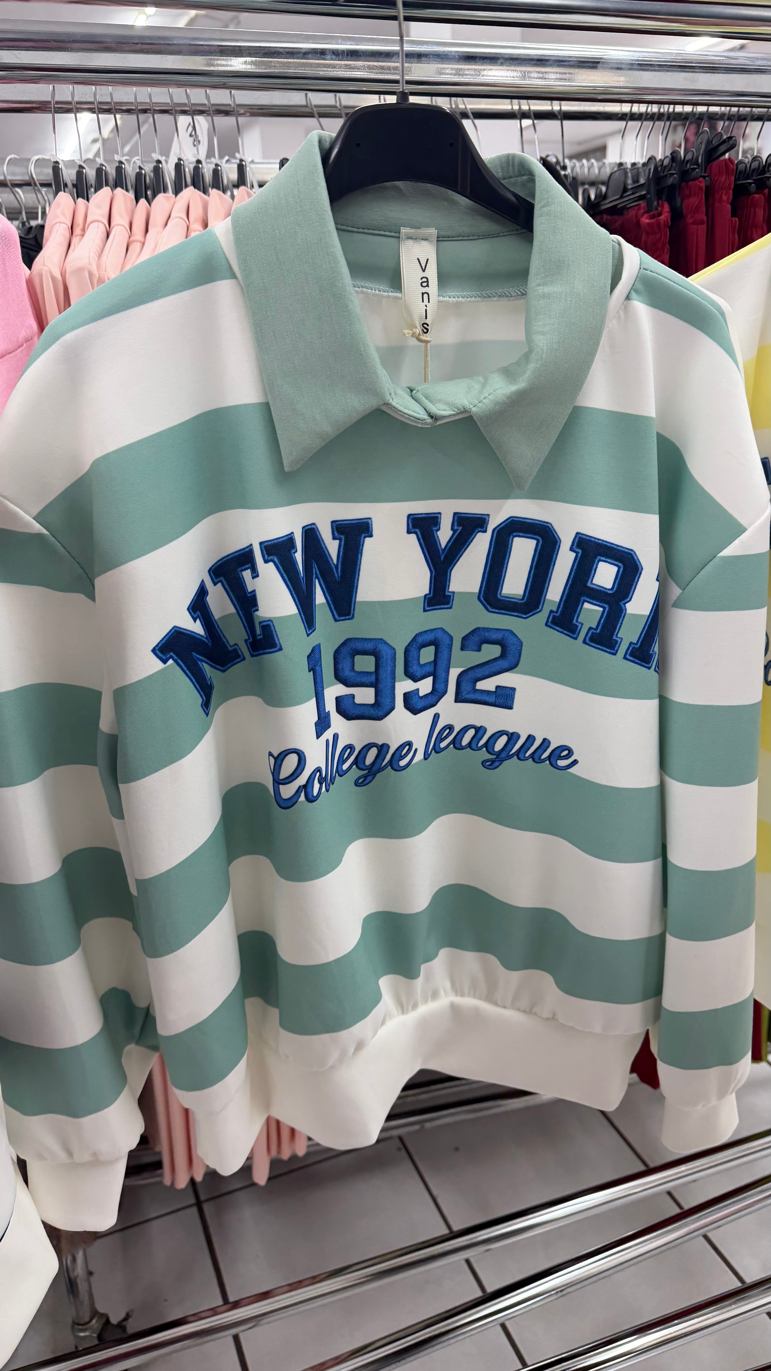 Felpa New York Colletto