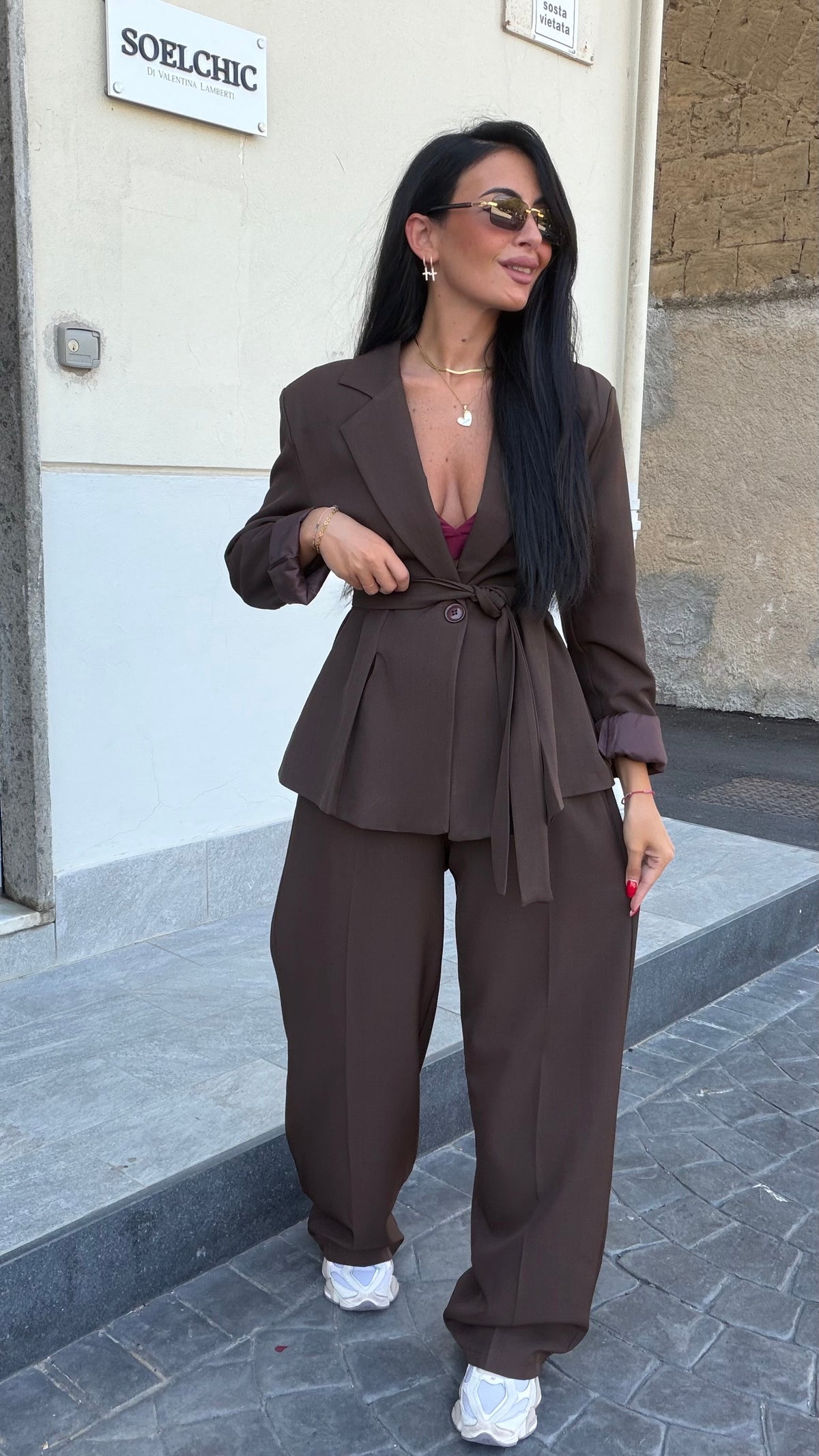 Tailleur Melody marrone