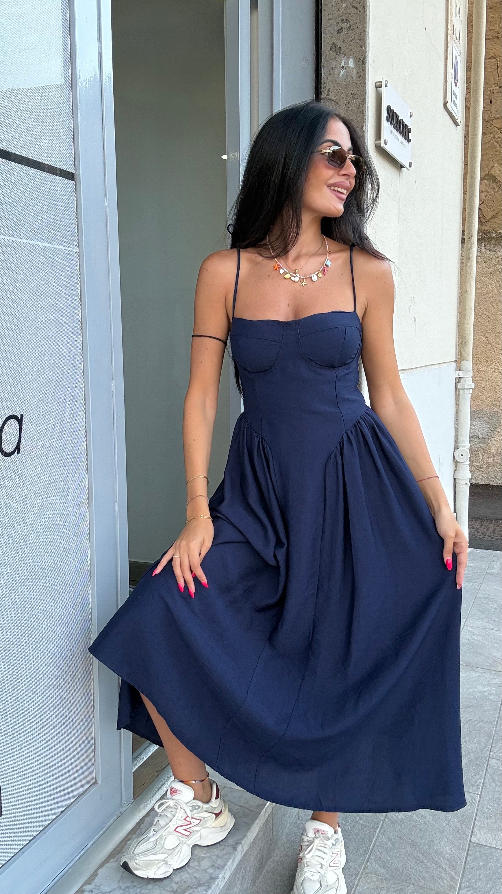 Abito Bambolina blu