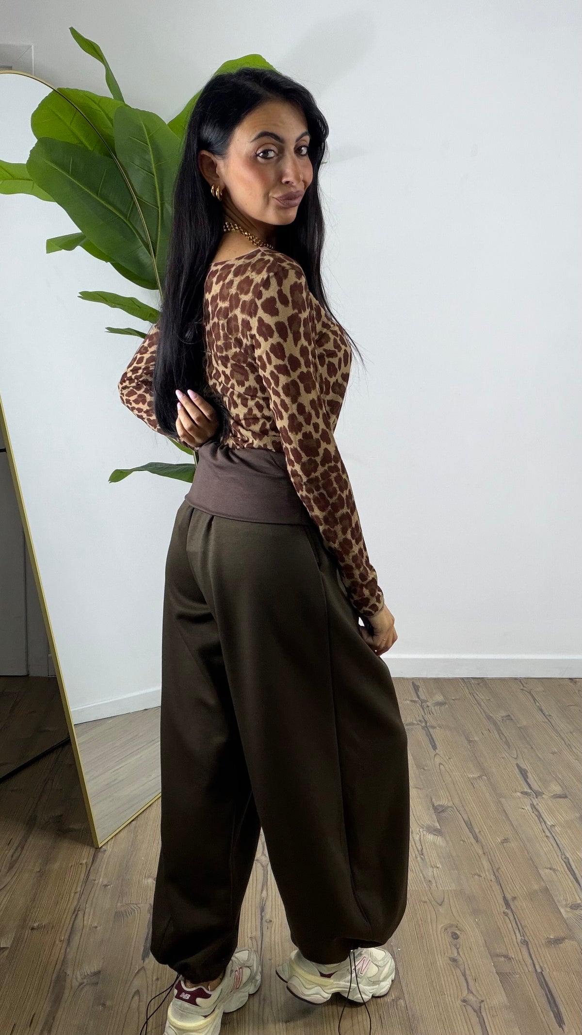 Pantalone tuta 10032-marrone