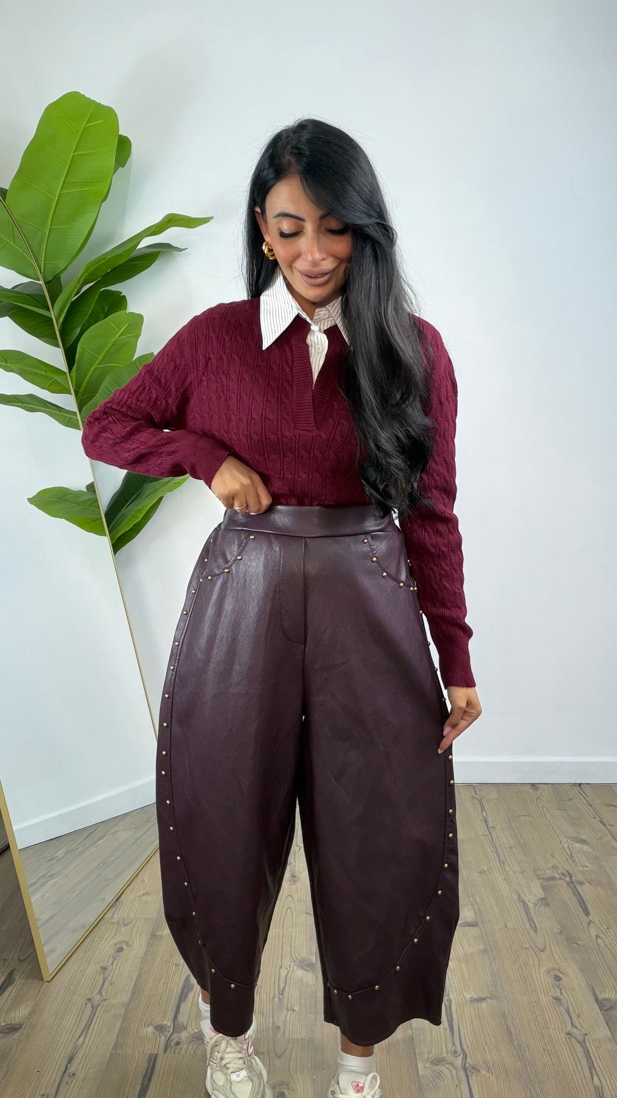 Pantalone Borchia Oro Vinaccio