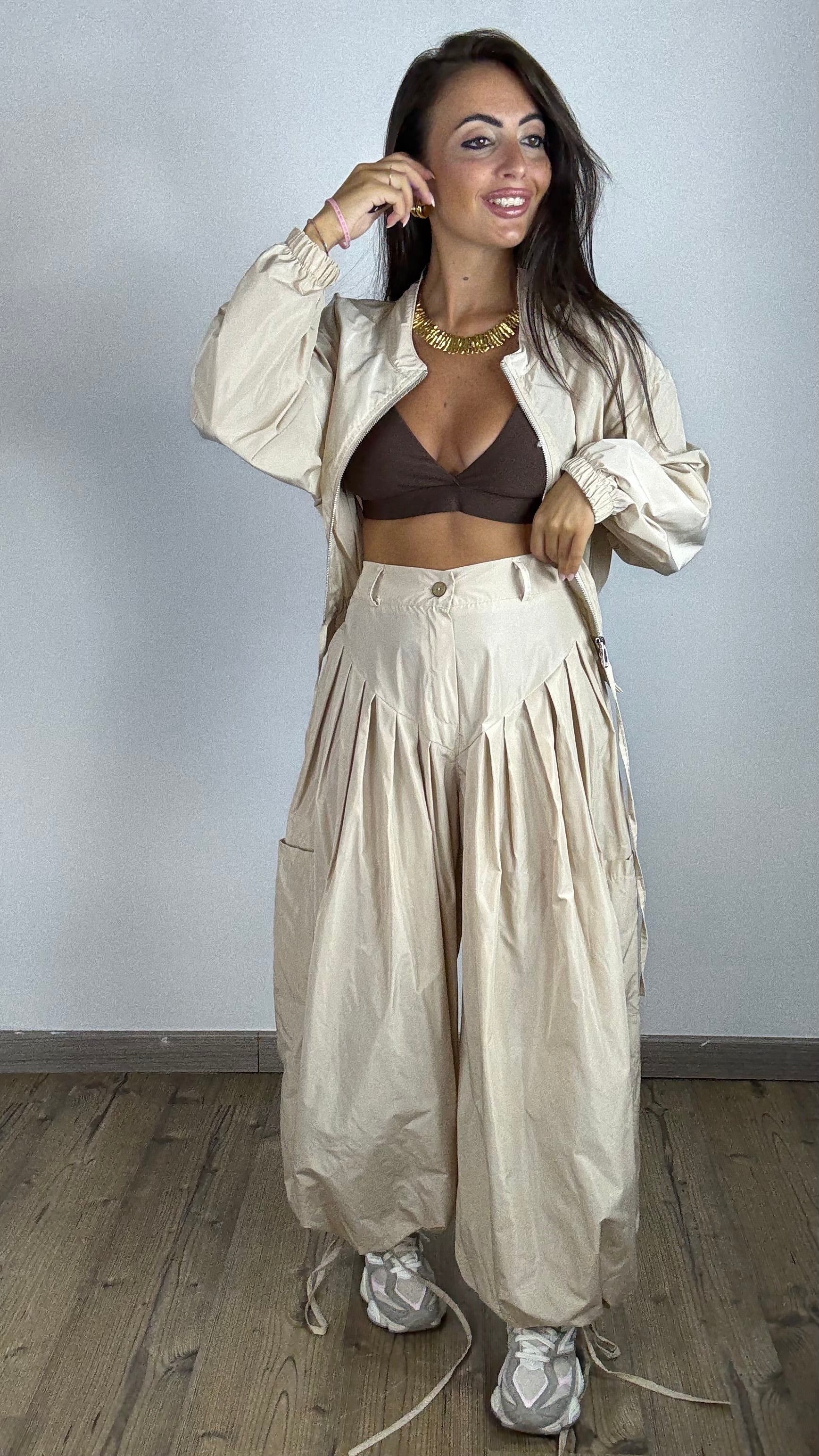 Coordinato Bomba Beige chiaro