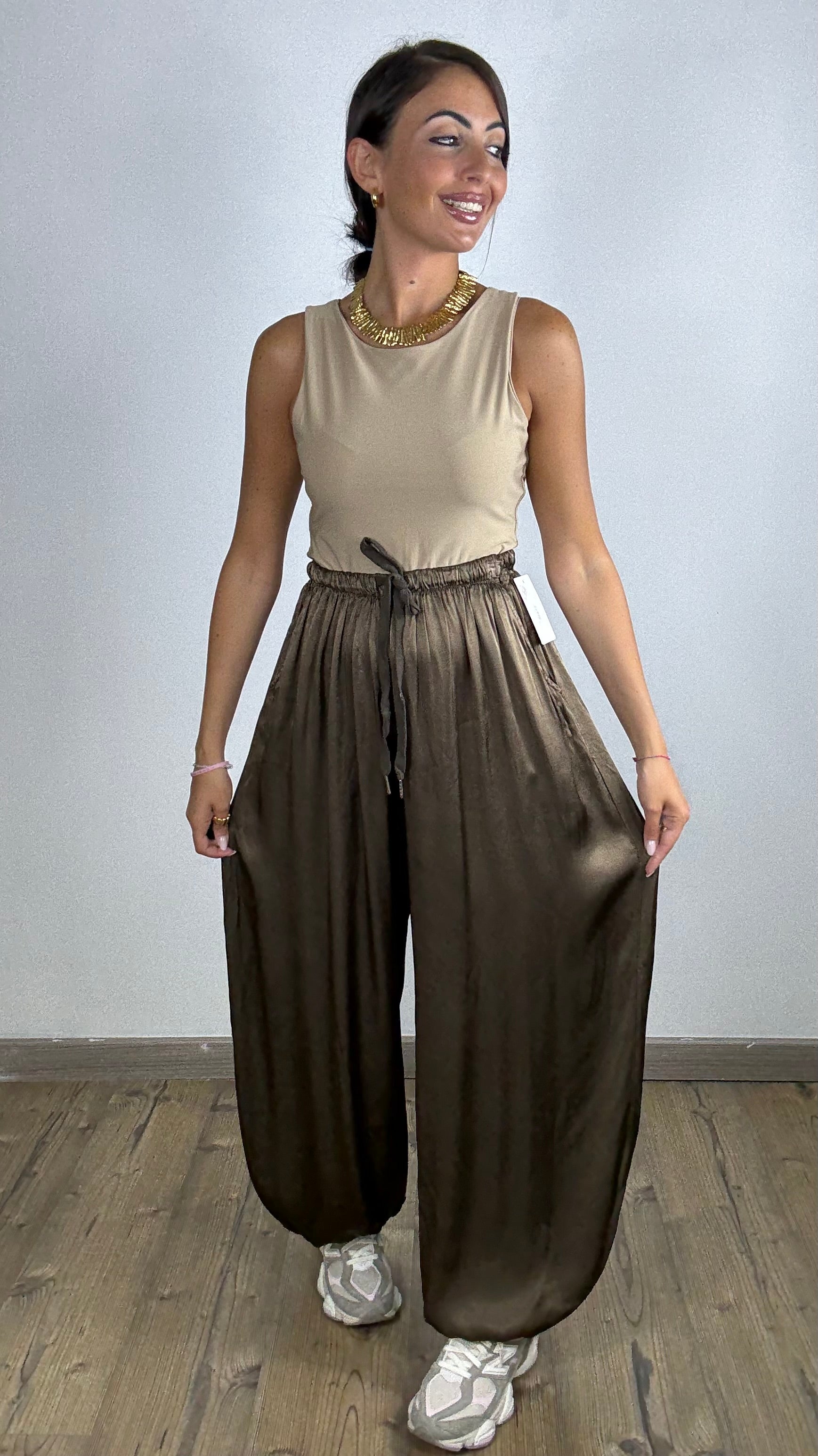 Pantalone Satin Ballon