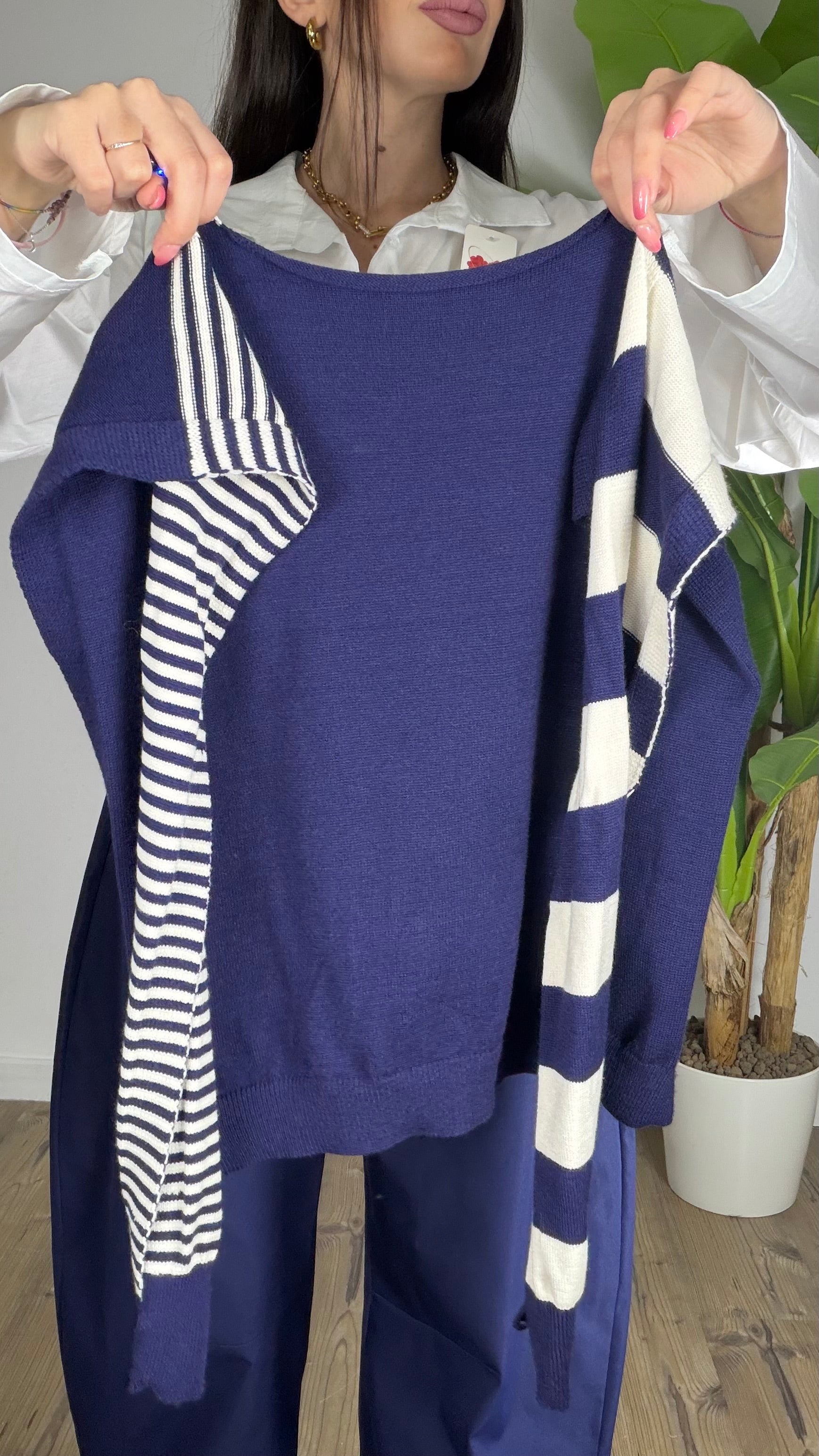 Camicia con Finto Maglioncino
