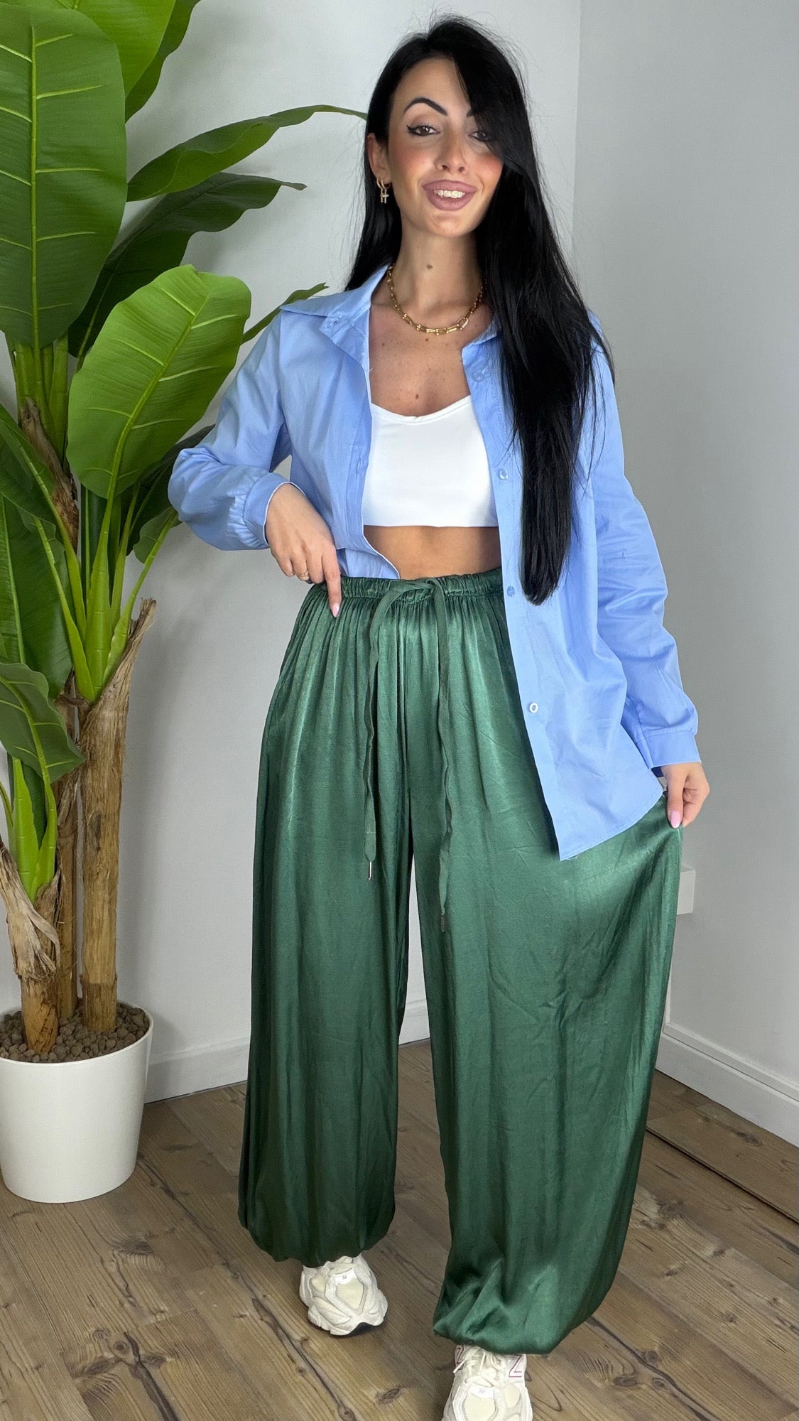 Pantalone Satinato Ballon