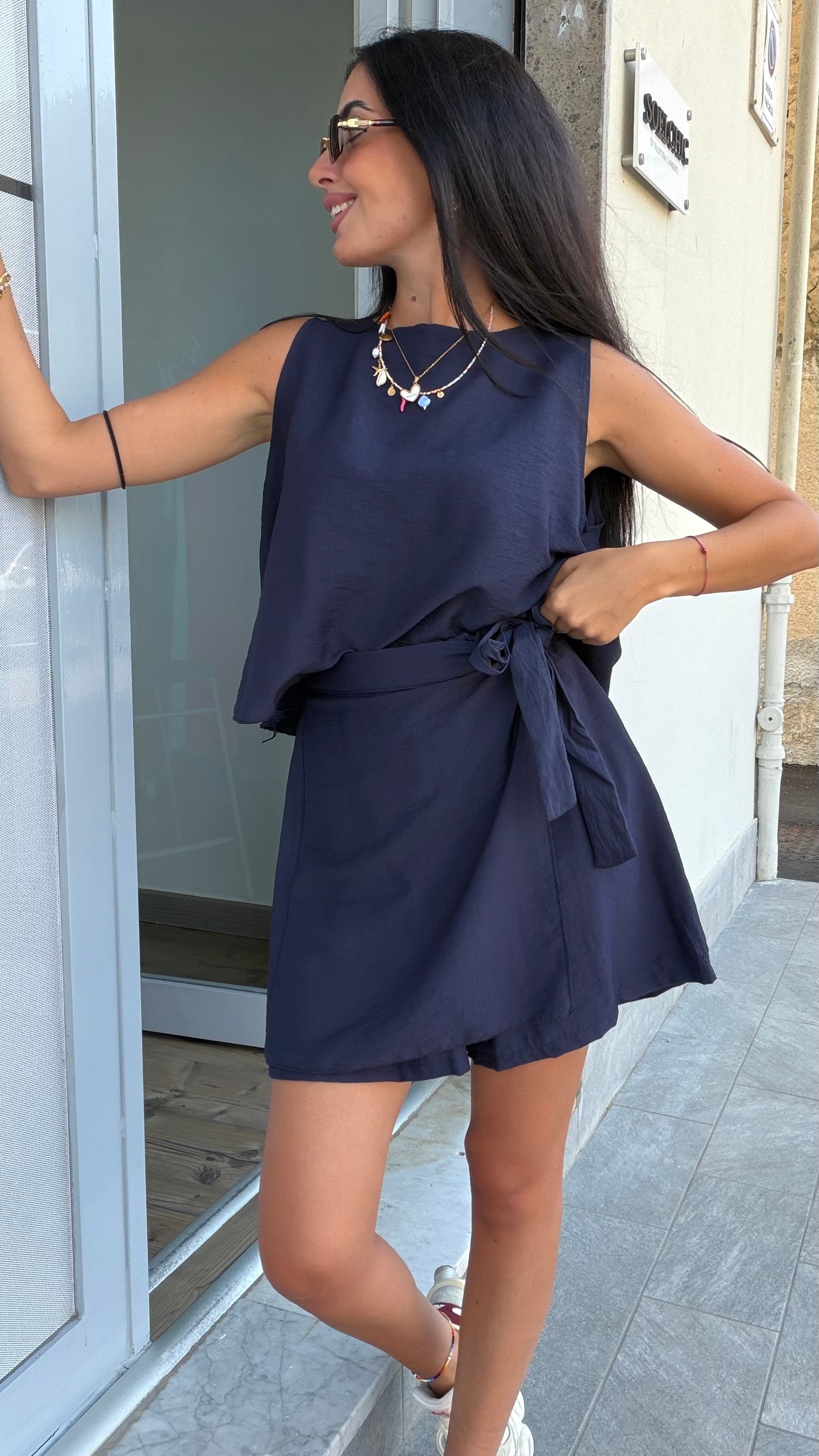 Coordinato Sabry blu