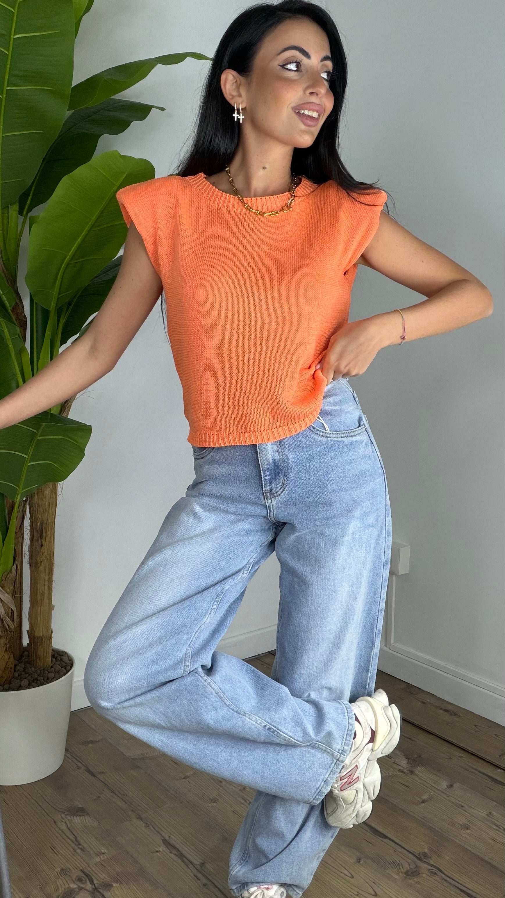 T-shirt Giromanica in filo