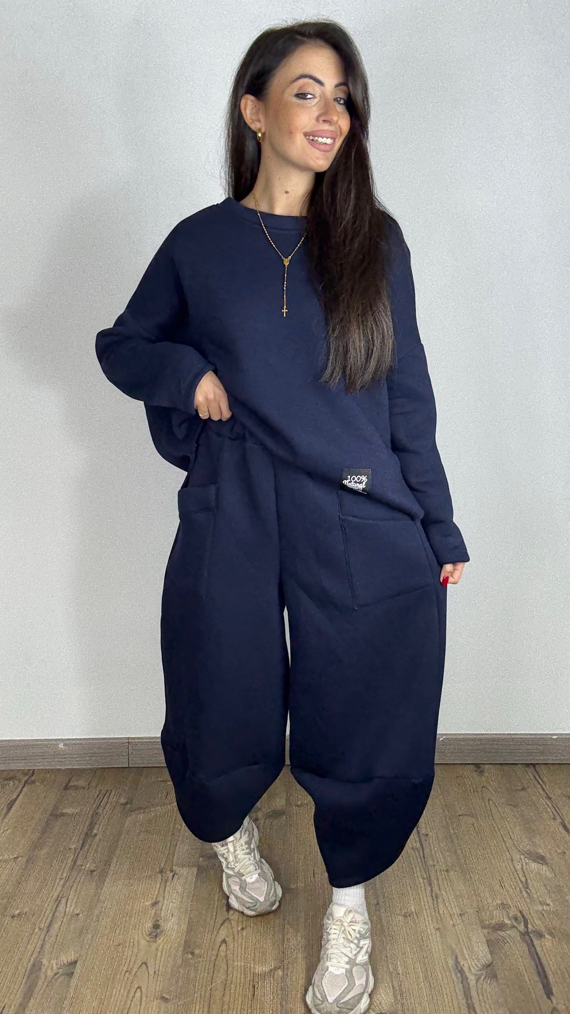 Tuta Japan Felpata blu