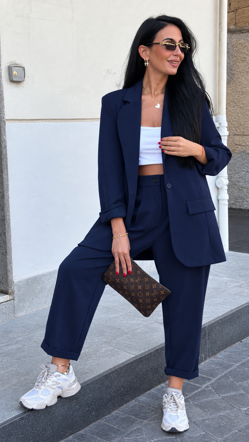 Tailleur Gisella blu