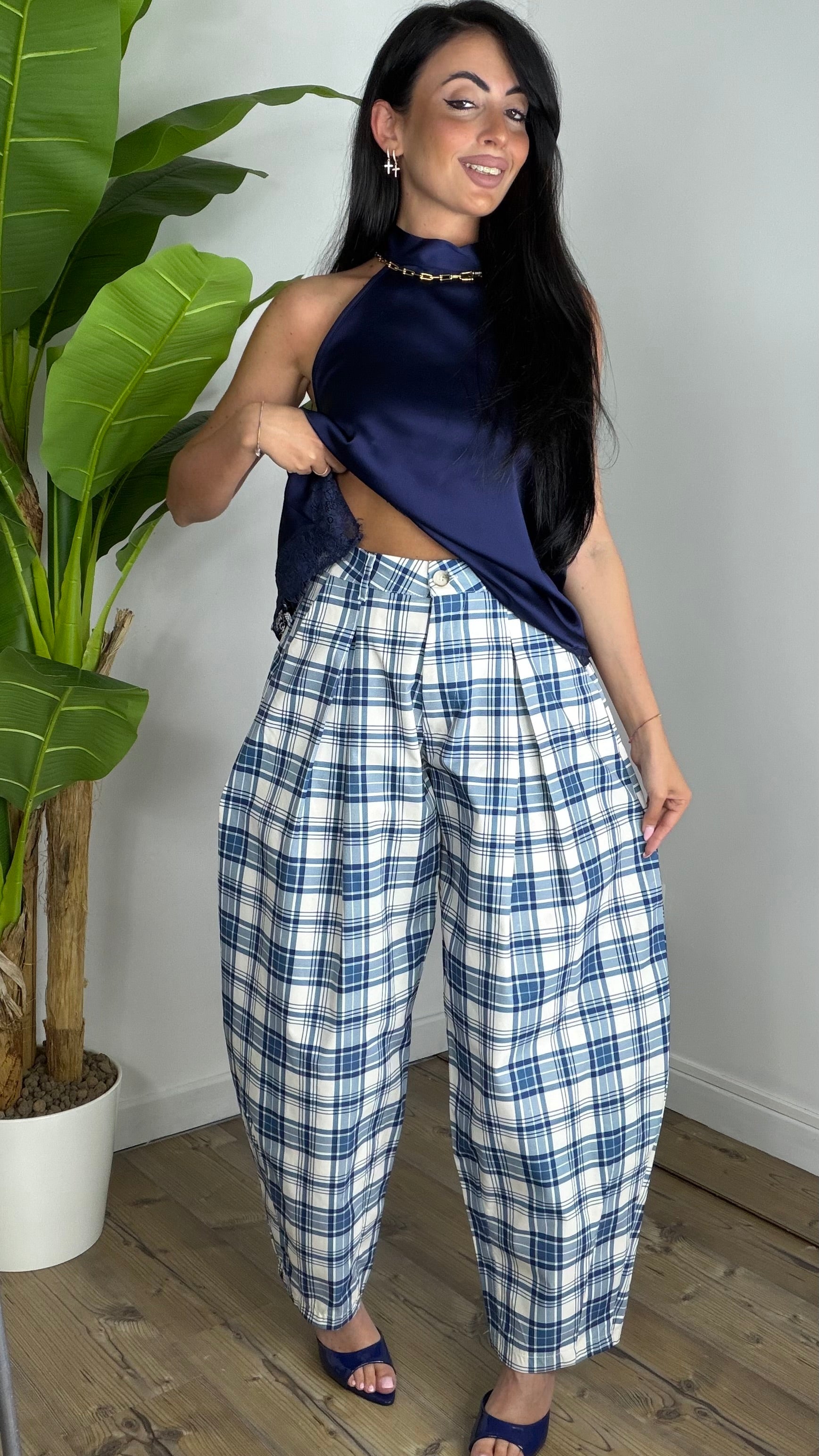 Pantalone Quadretti JustWest