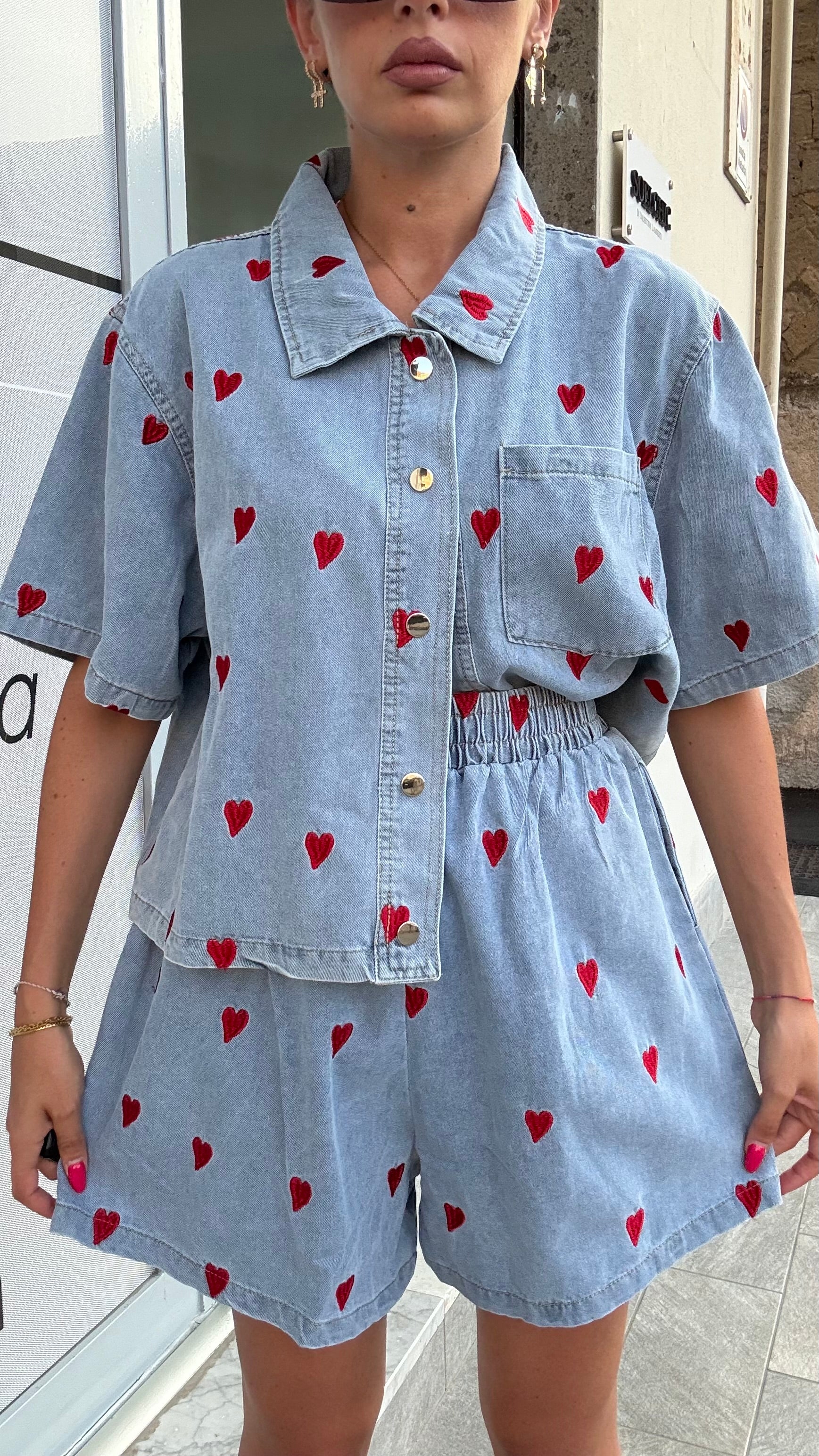 Coordinato Cuore Denim
