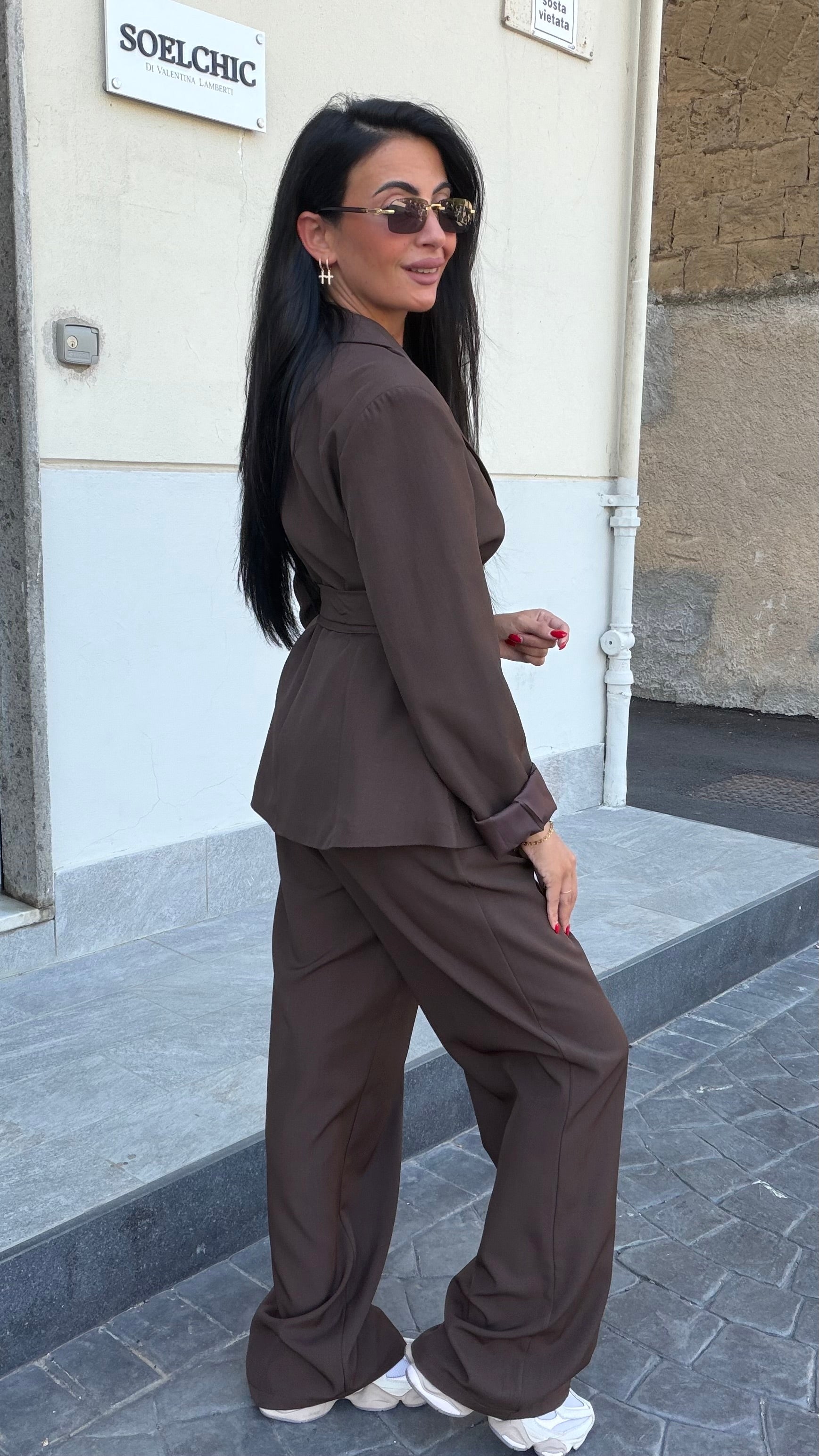 Tailleur Melody marrone