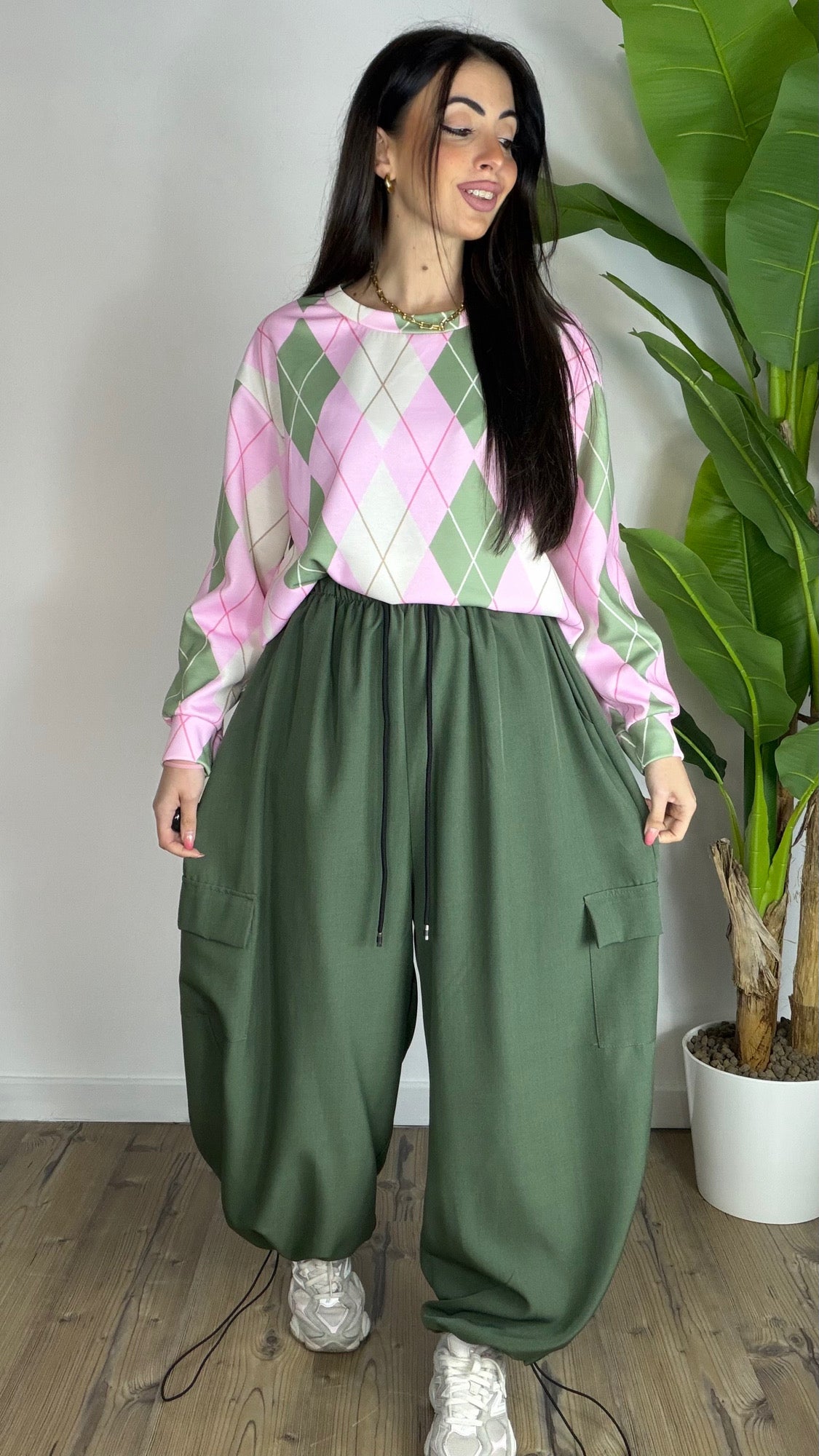 Pantalone cargo 17080