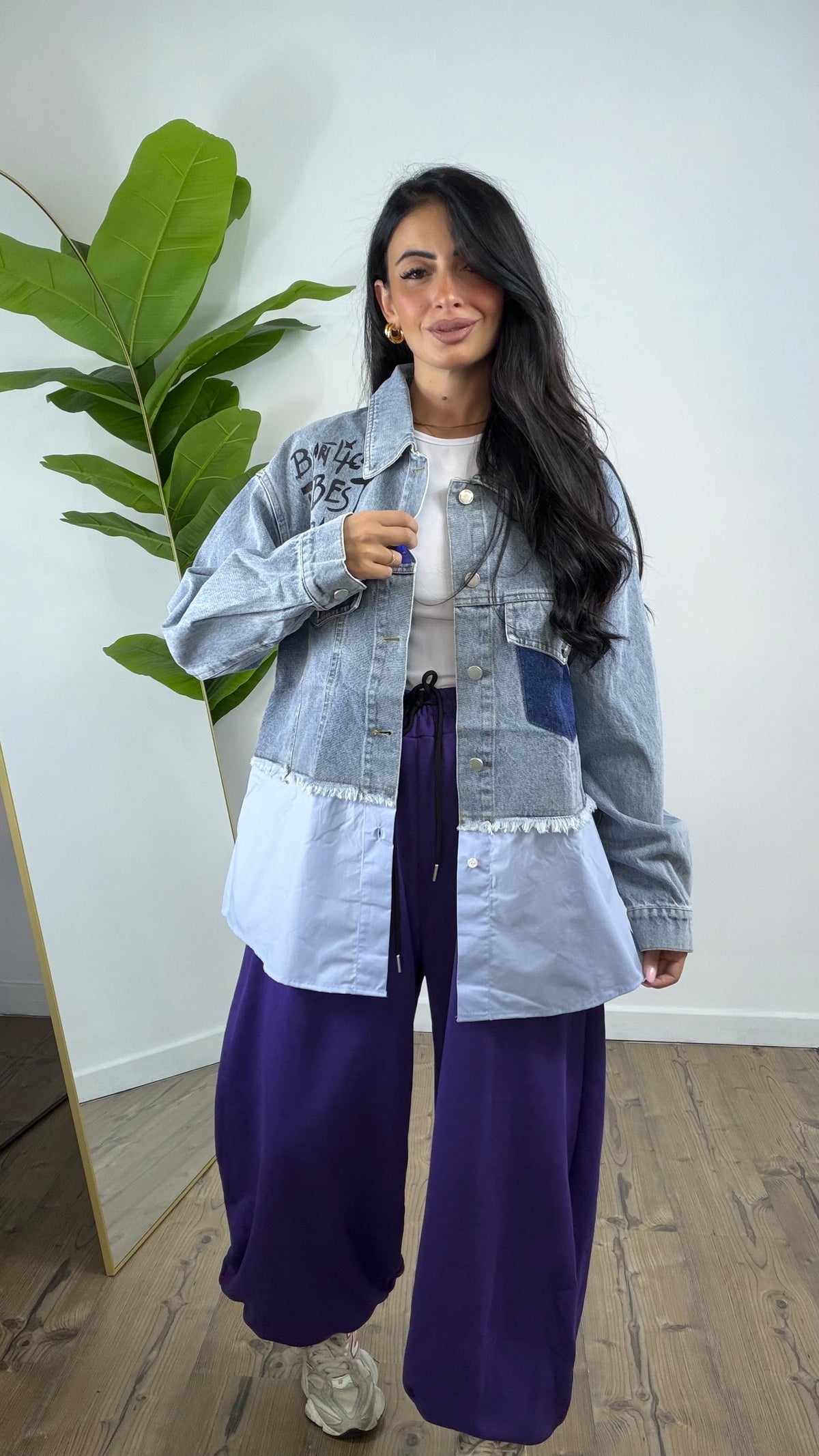 Camicia Denim Celeste