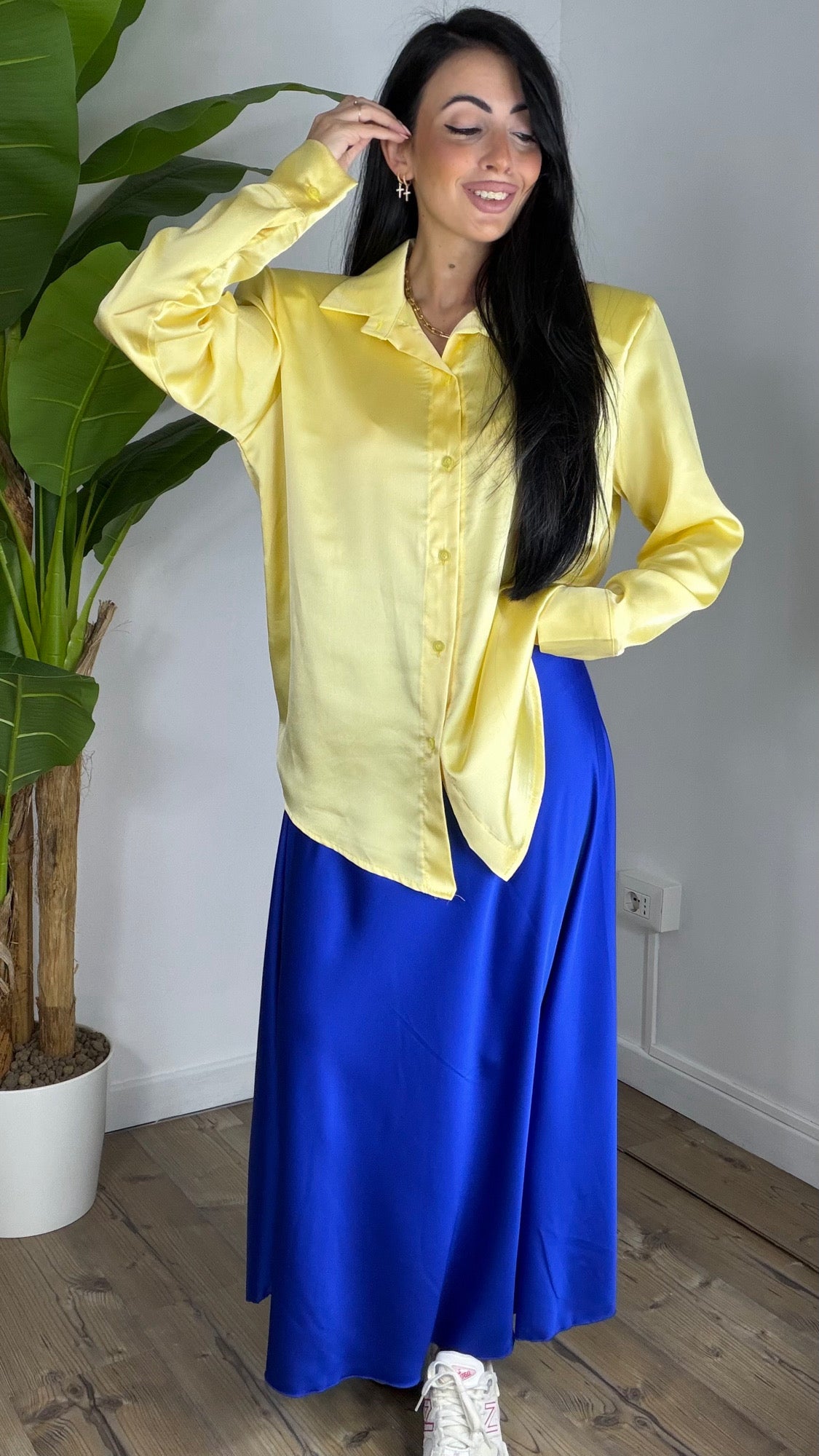 Camicia Raso con Spallina