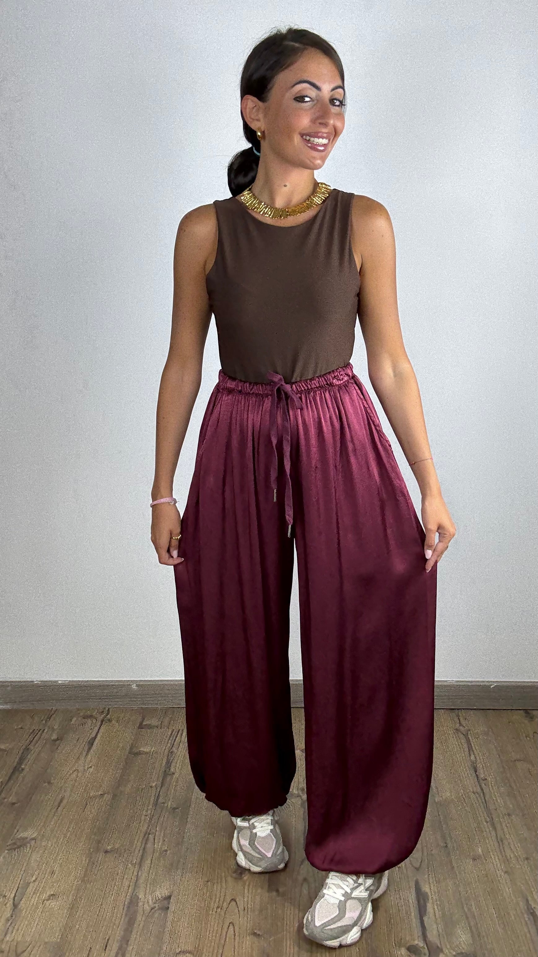 Pantalone Satin Ballon