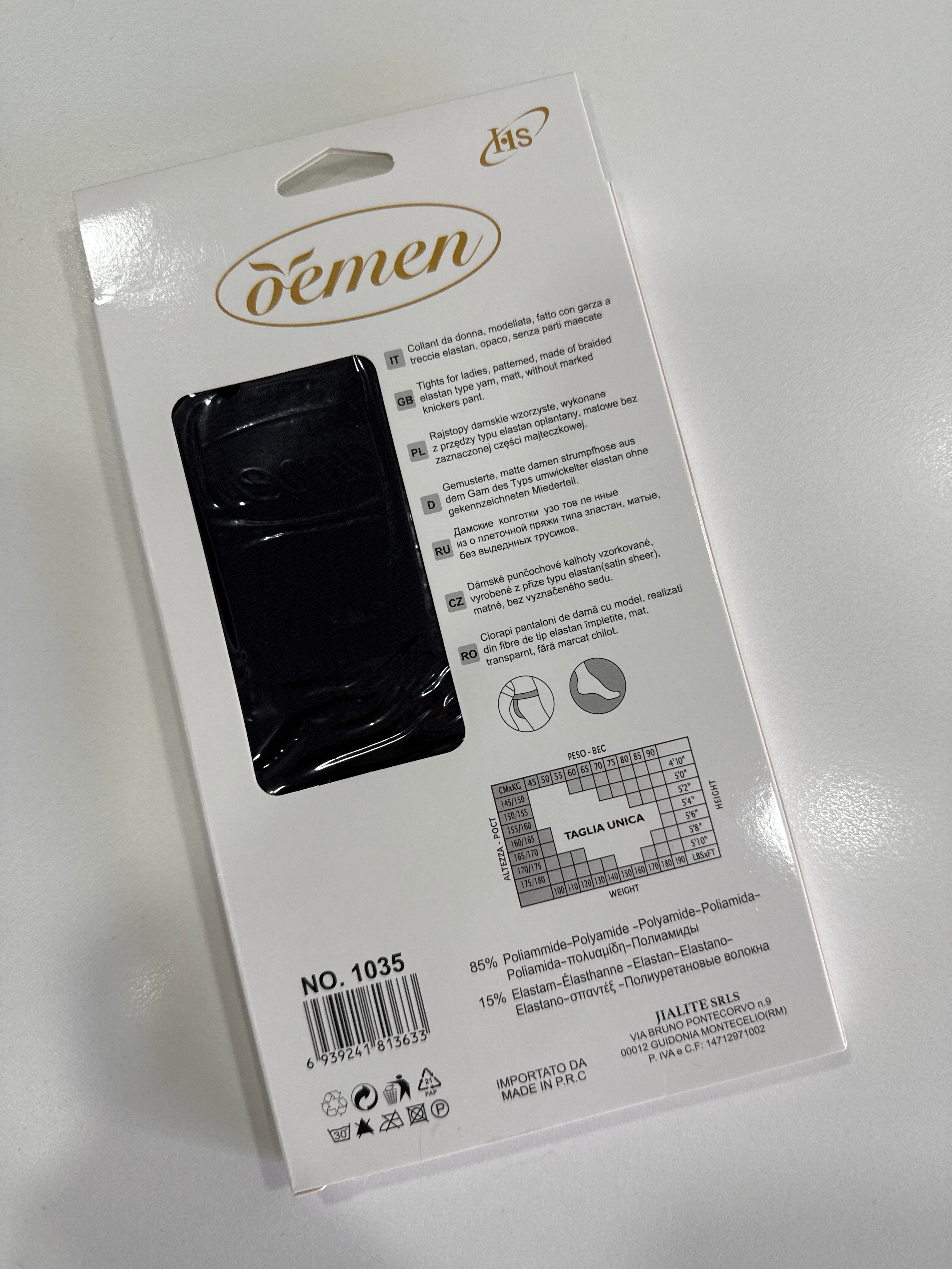 Calza Nera 40 den senza Cucitura