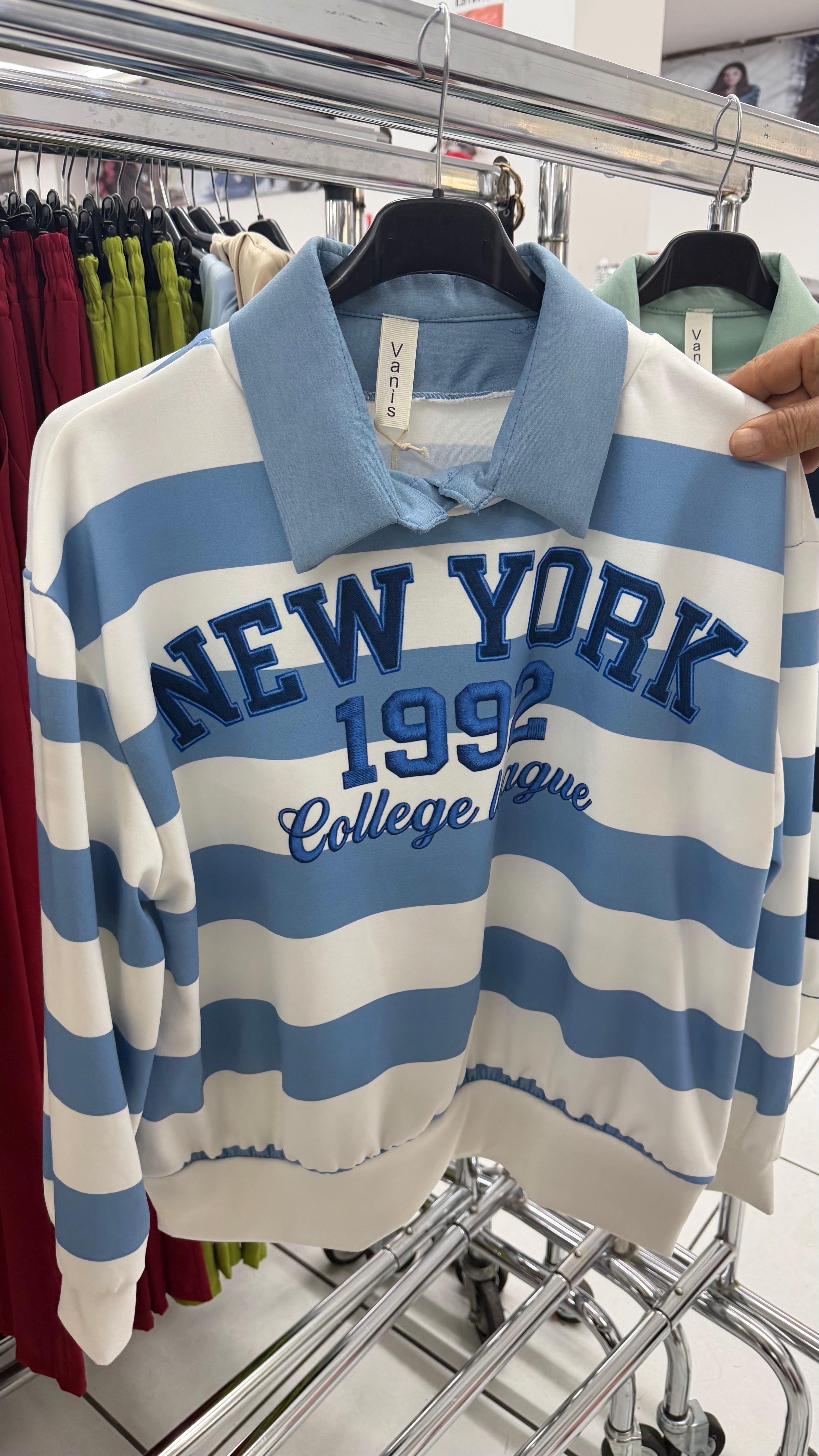 Felpa New York Colletto