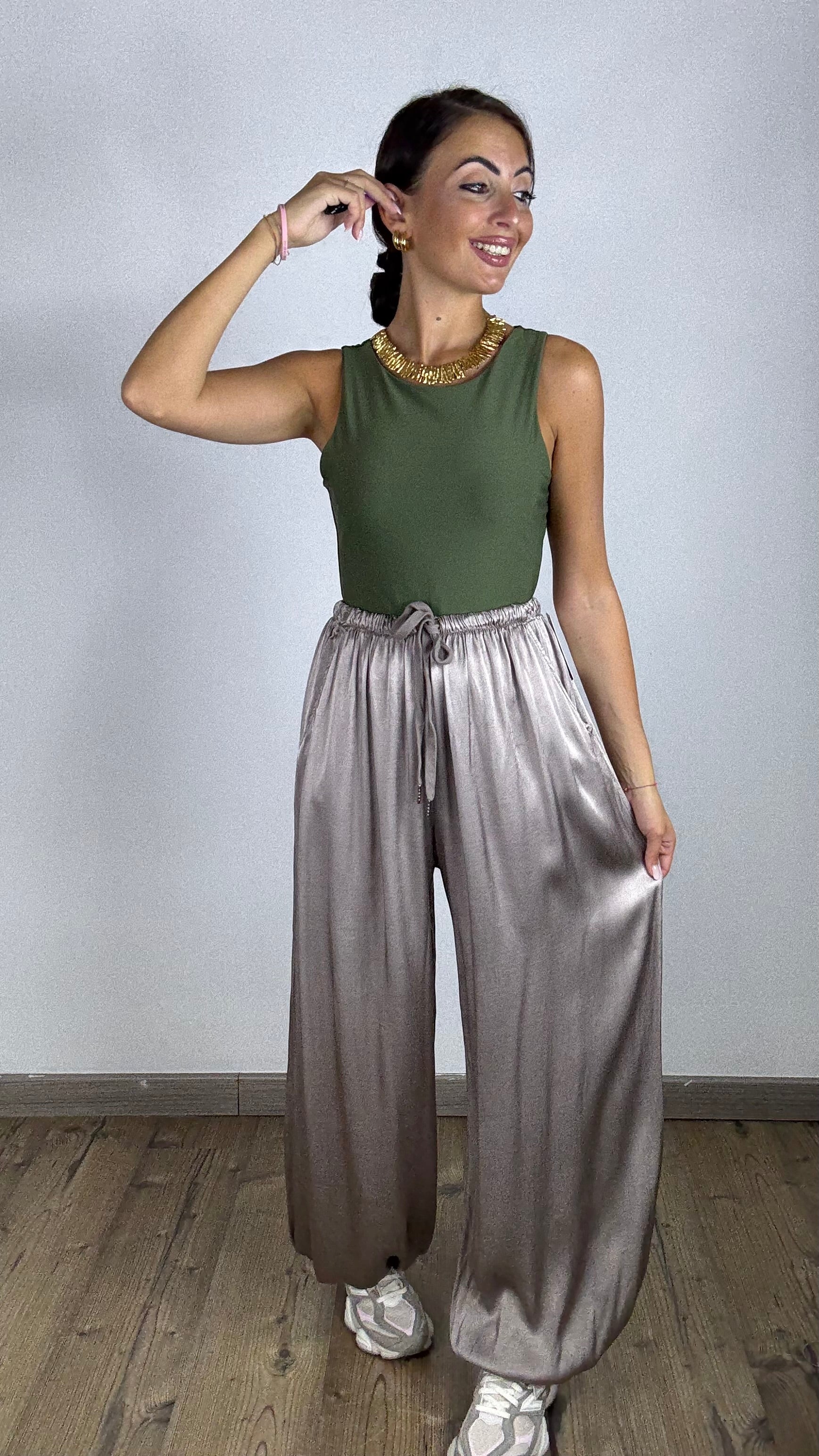 Pantalone Satin Ballon