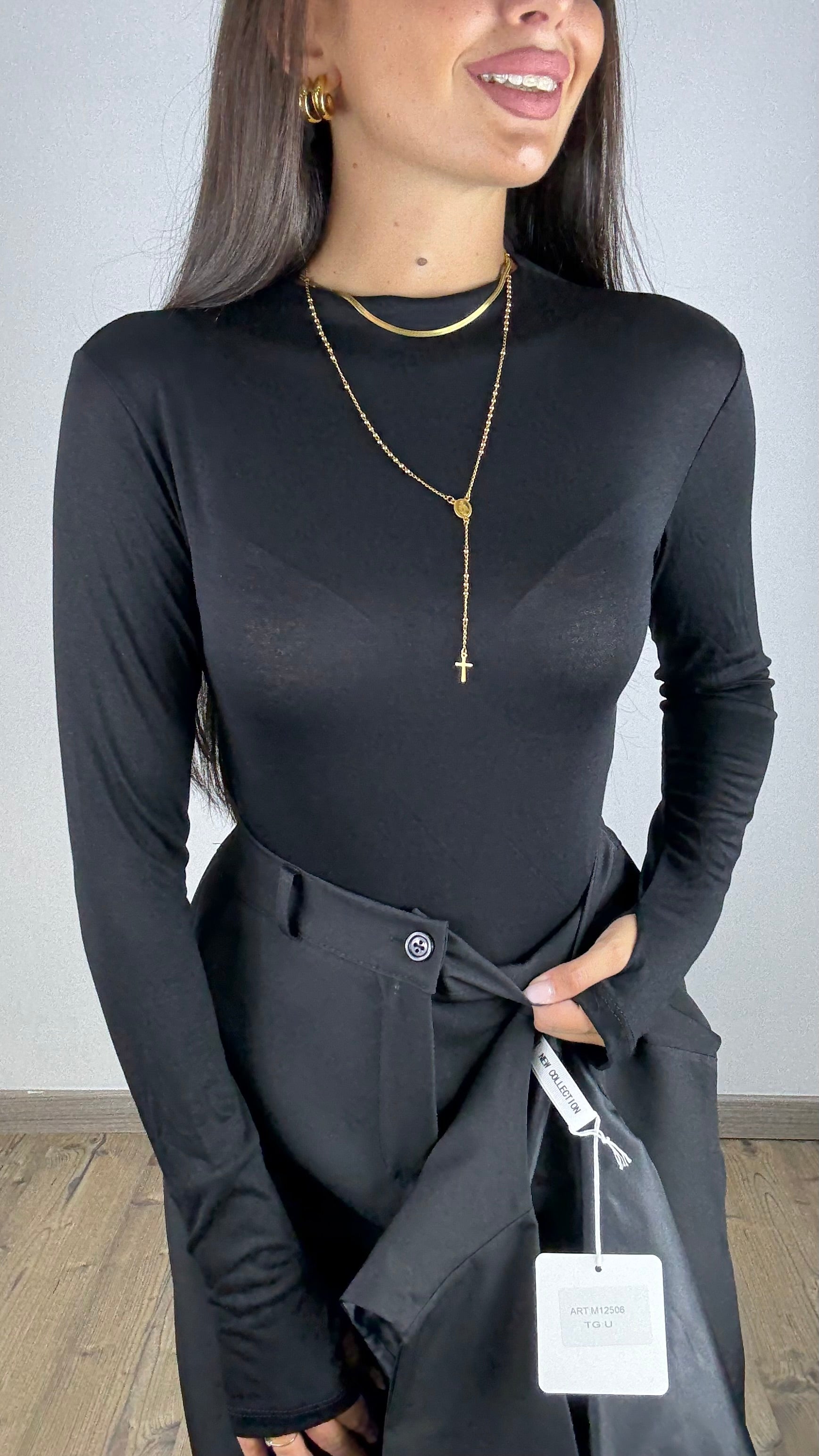 Maglia Basic mezzo collo