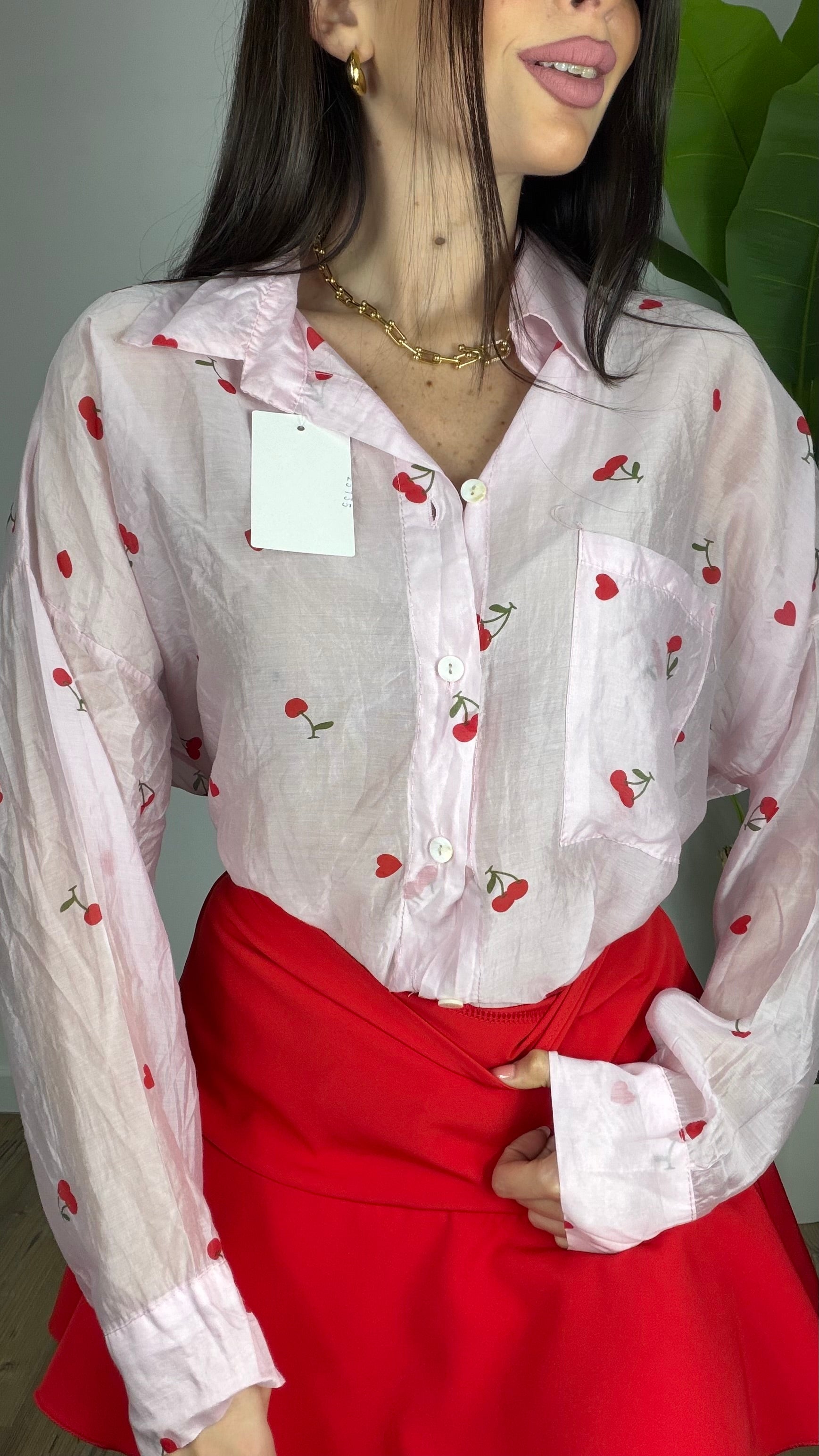 Camicia Cuori e Ciliegie