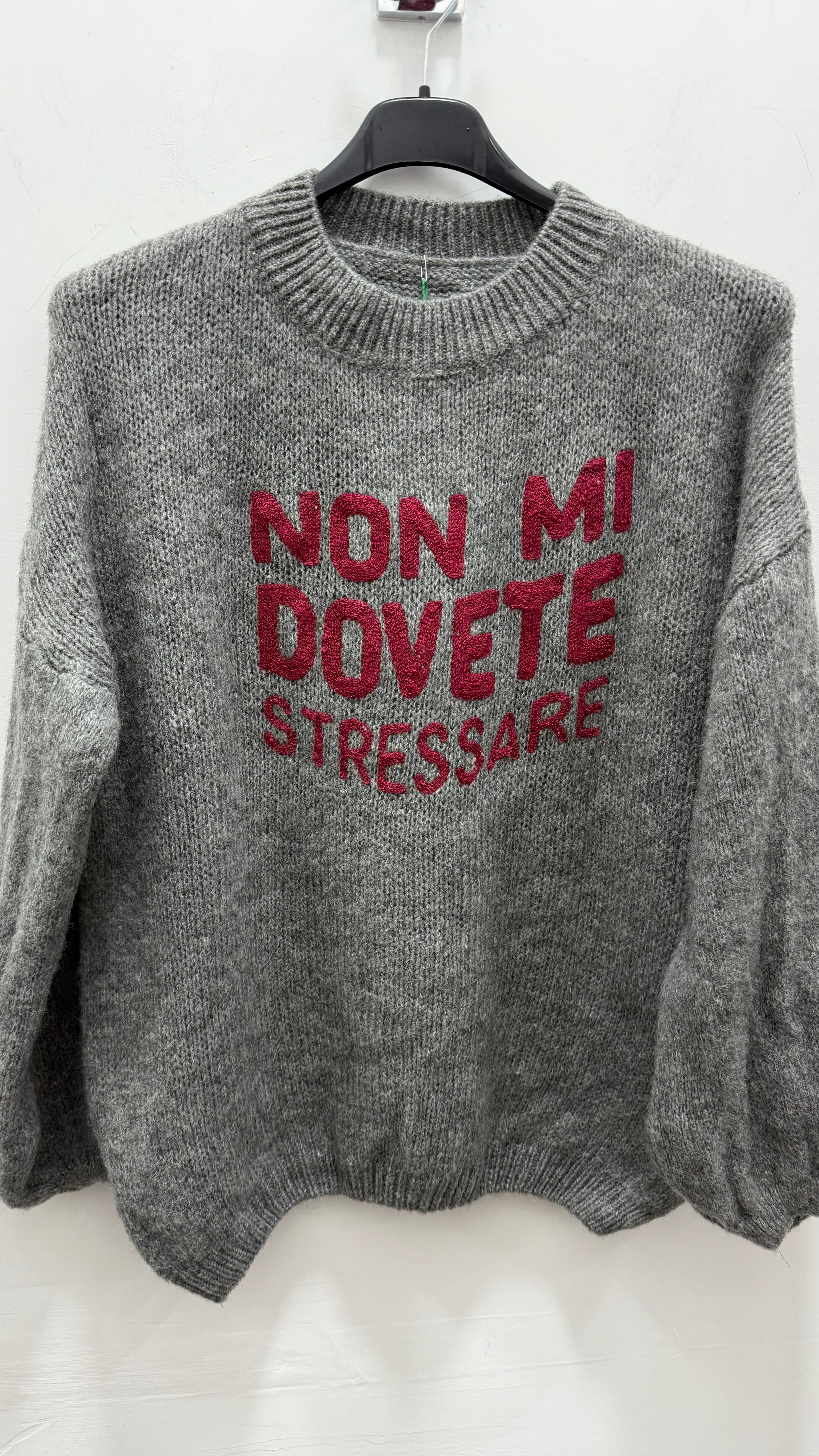 Maglioncino Non Mi dovete Stressare