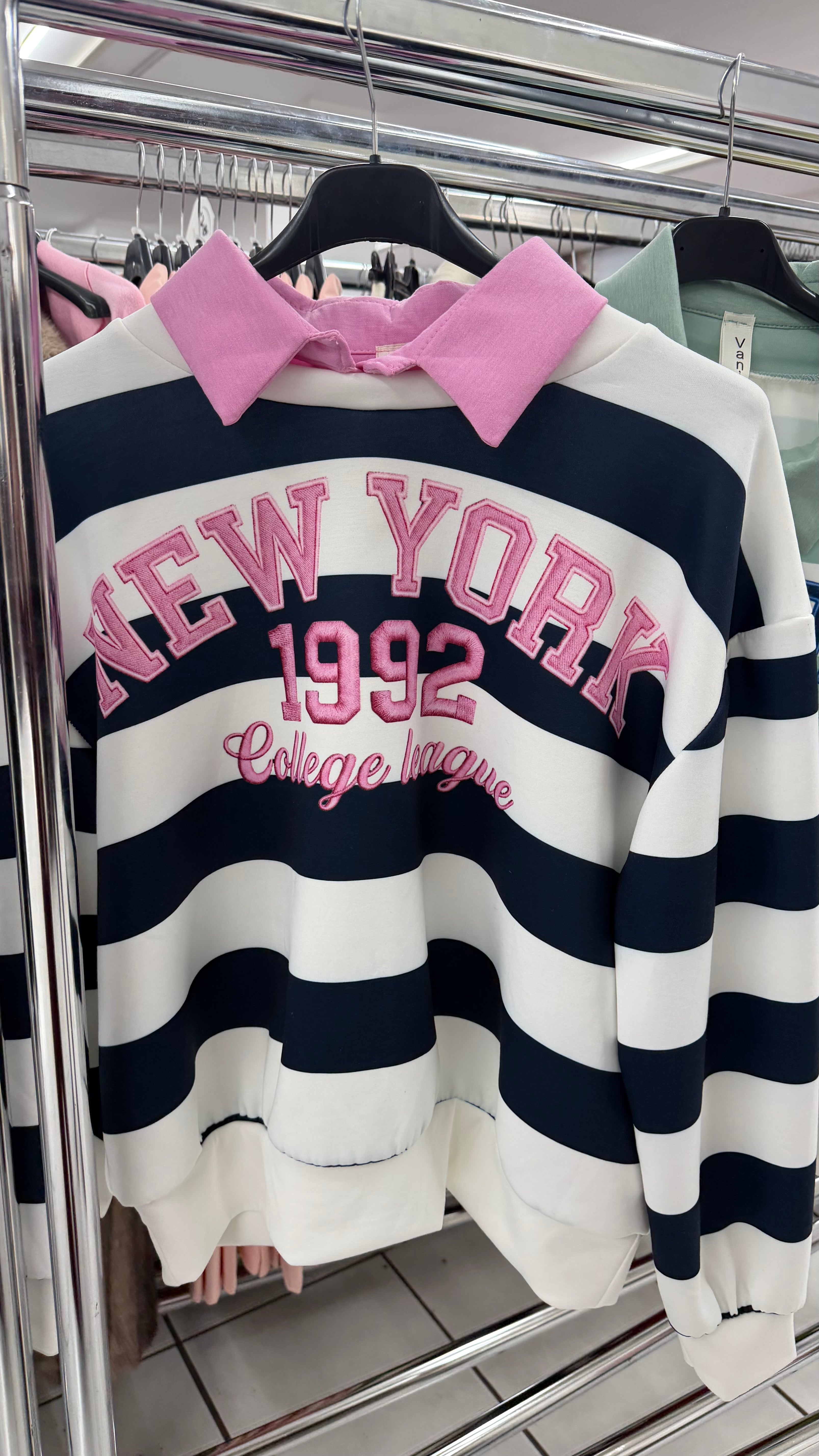 Felpa New York Colletto