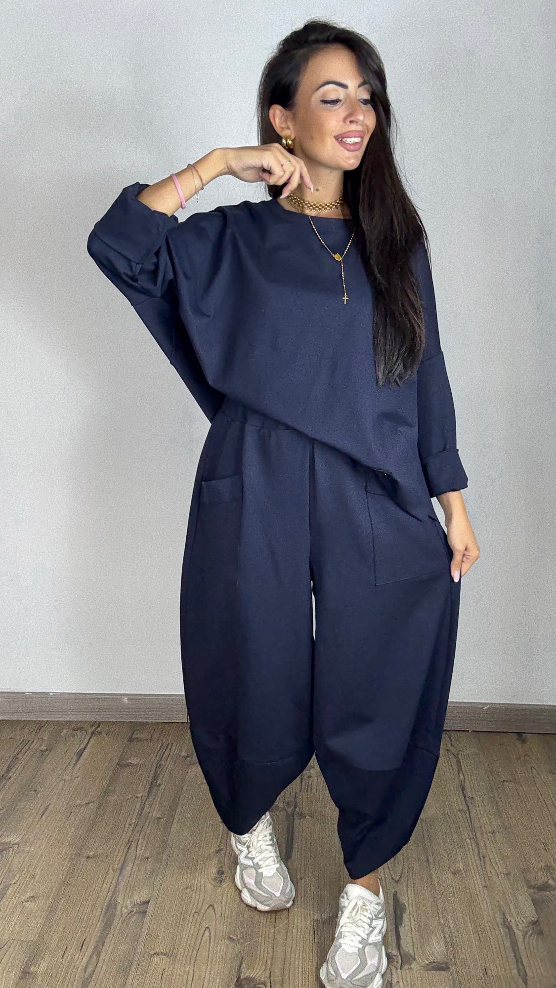 Coordinato tuta Japan Blu