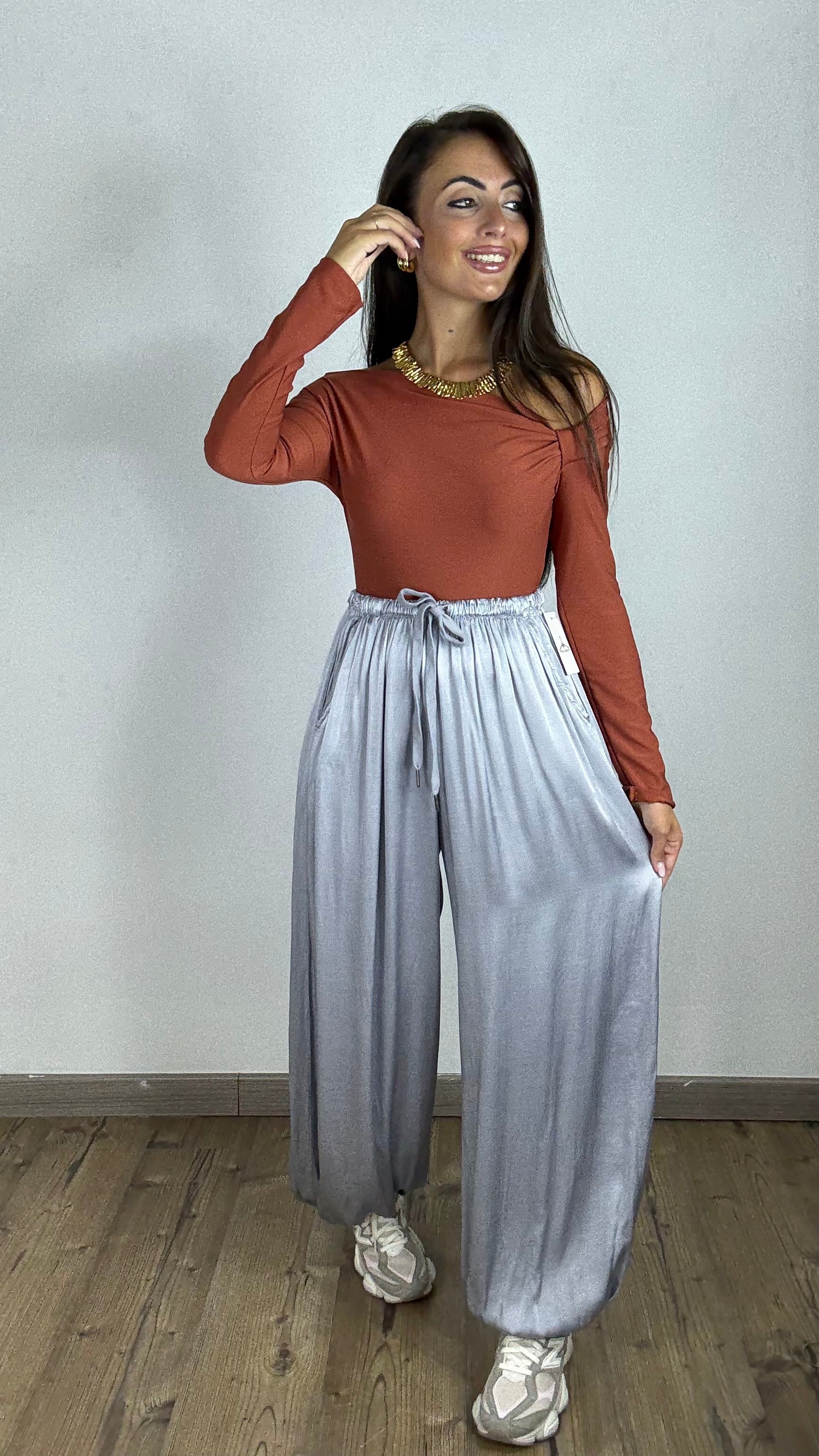 Pantalone Satin Ballon