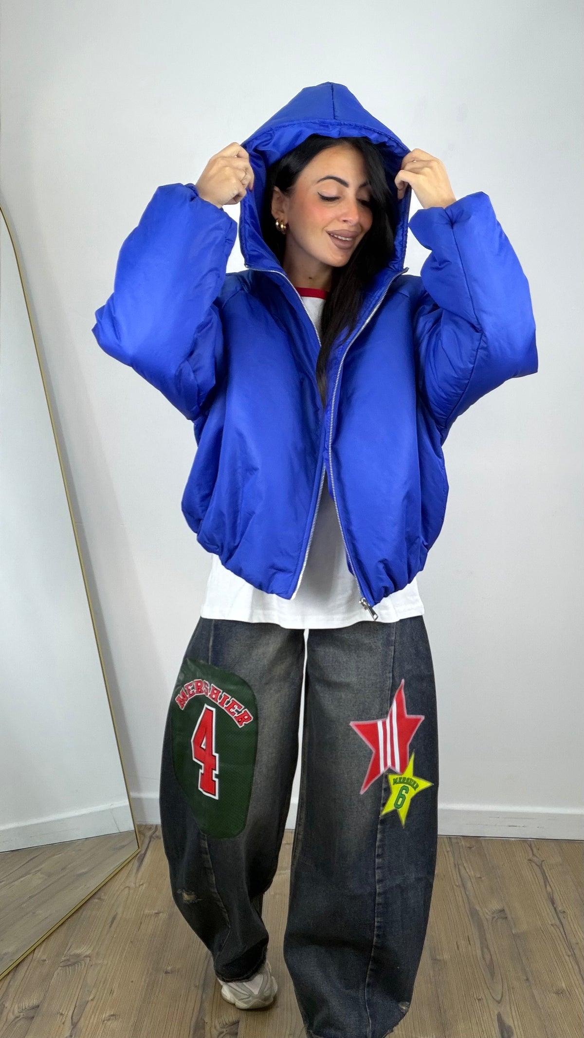Giubbotto Bomber Blu