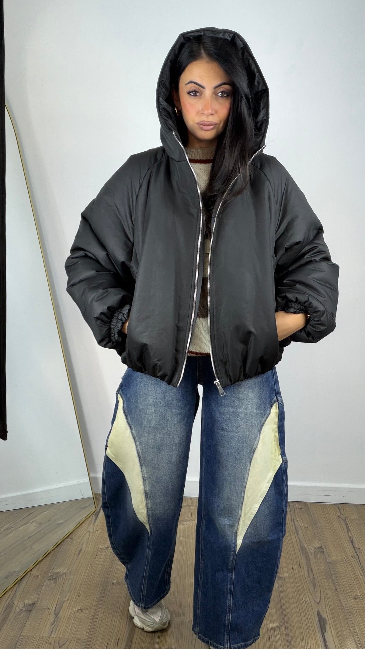 Giubbotto Bomber Nero