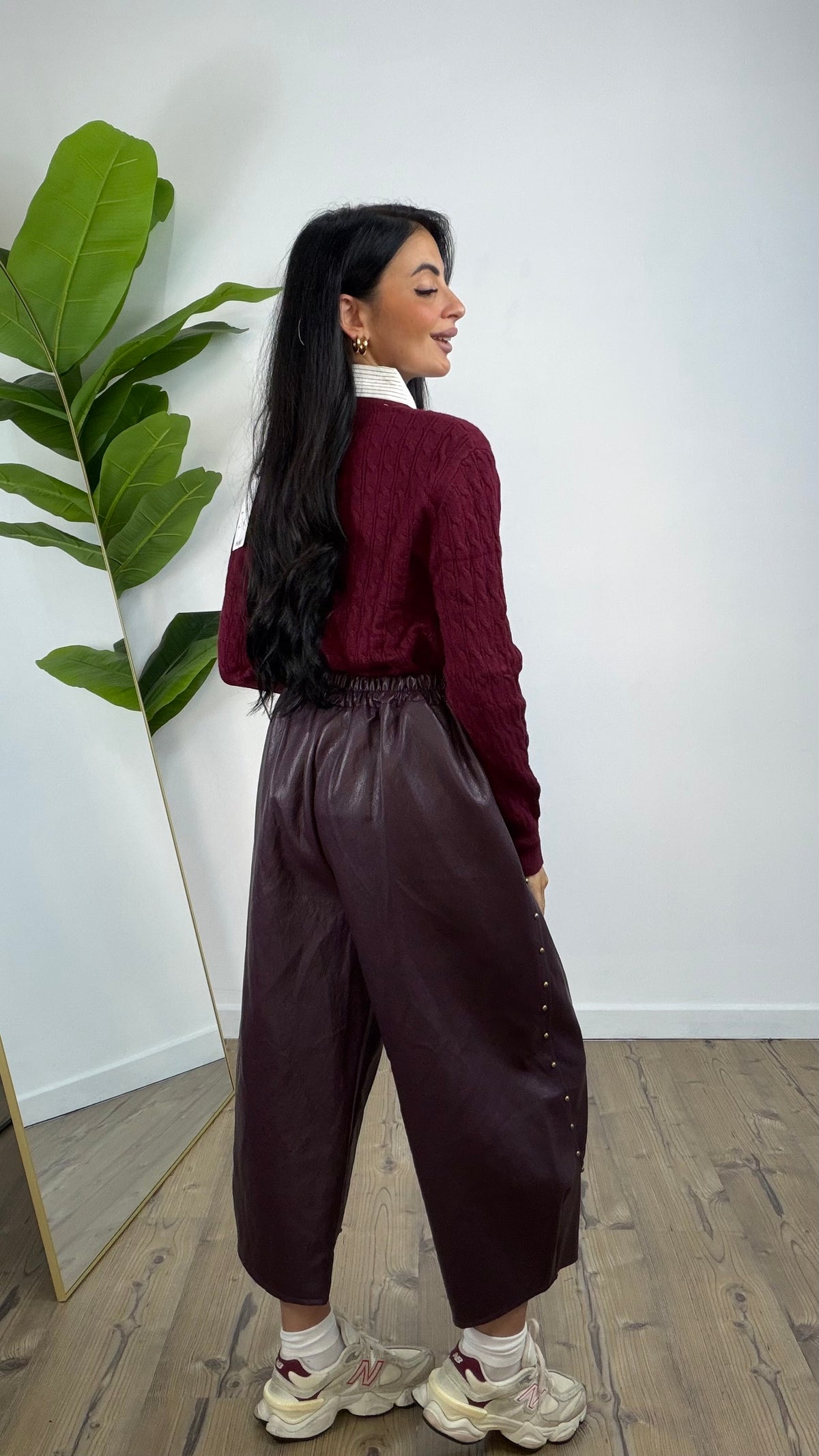 Pantalone Borchia Oro Vinaccio