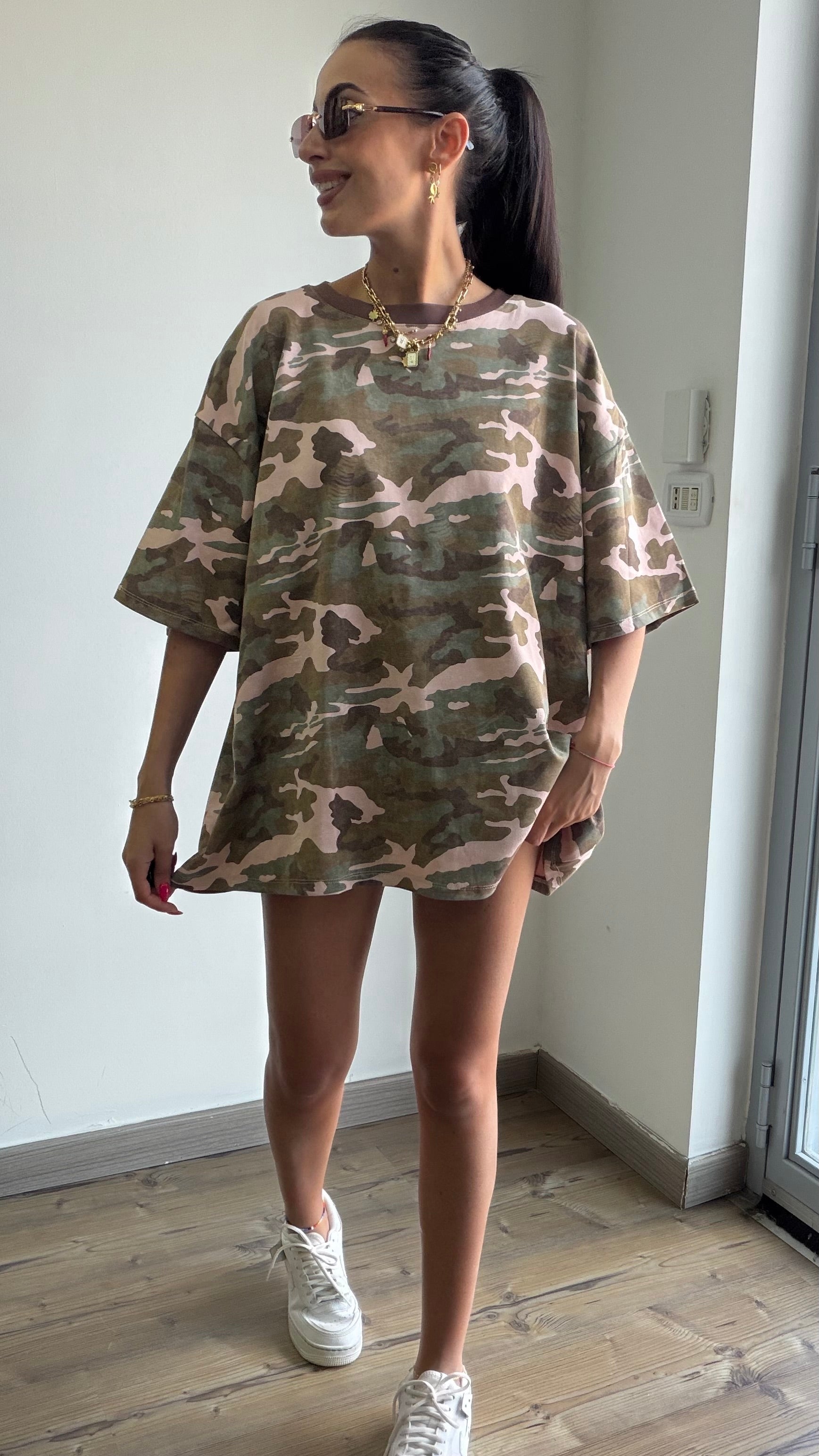 T-shirt Militare Rosa 10601