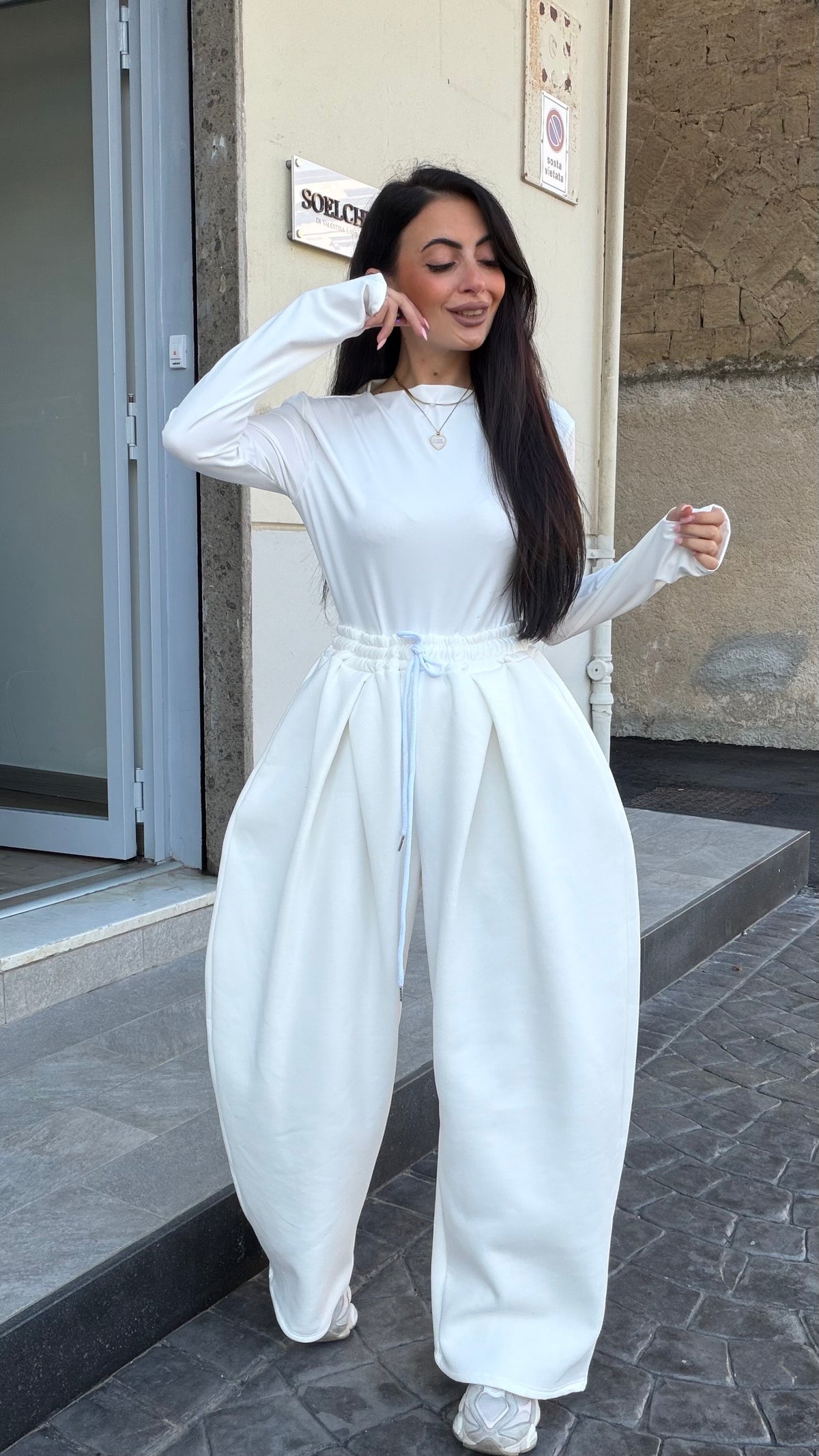 Coordinato Isabel bianco