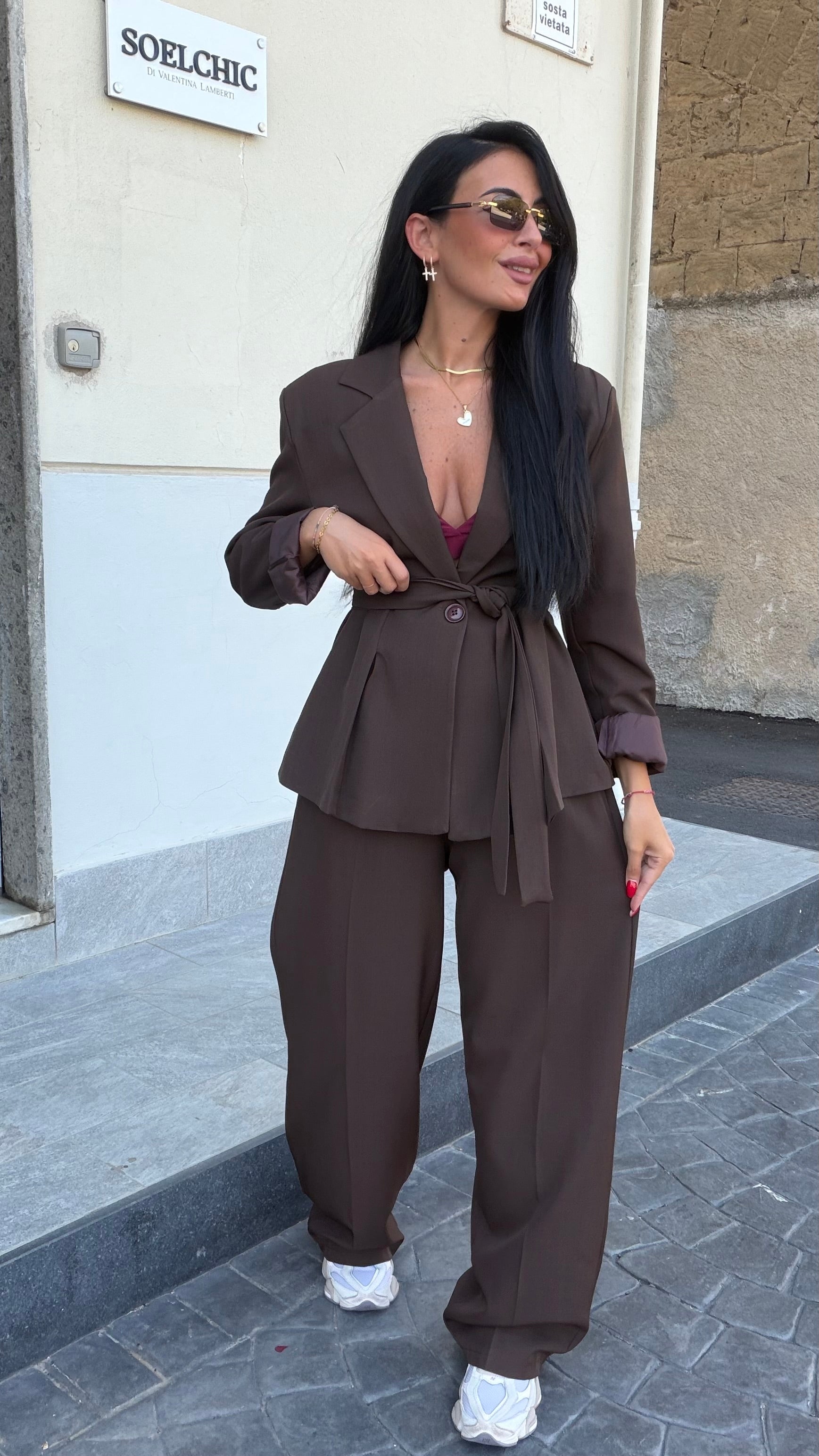 Tailleur Melody marrone