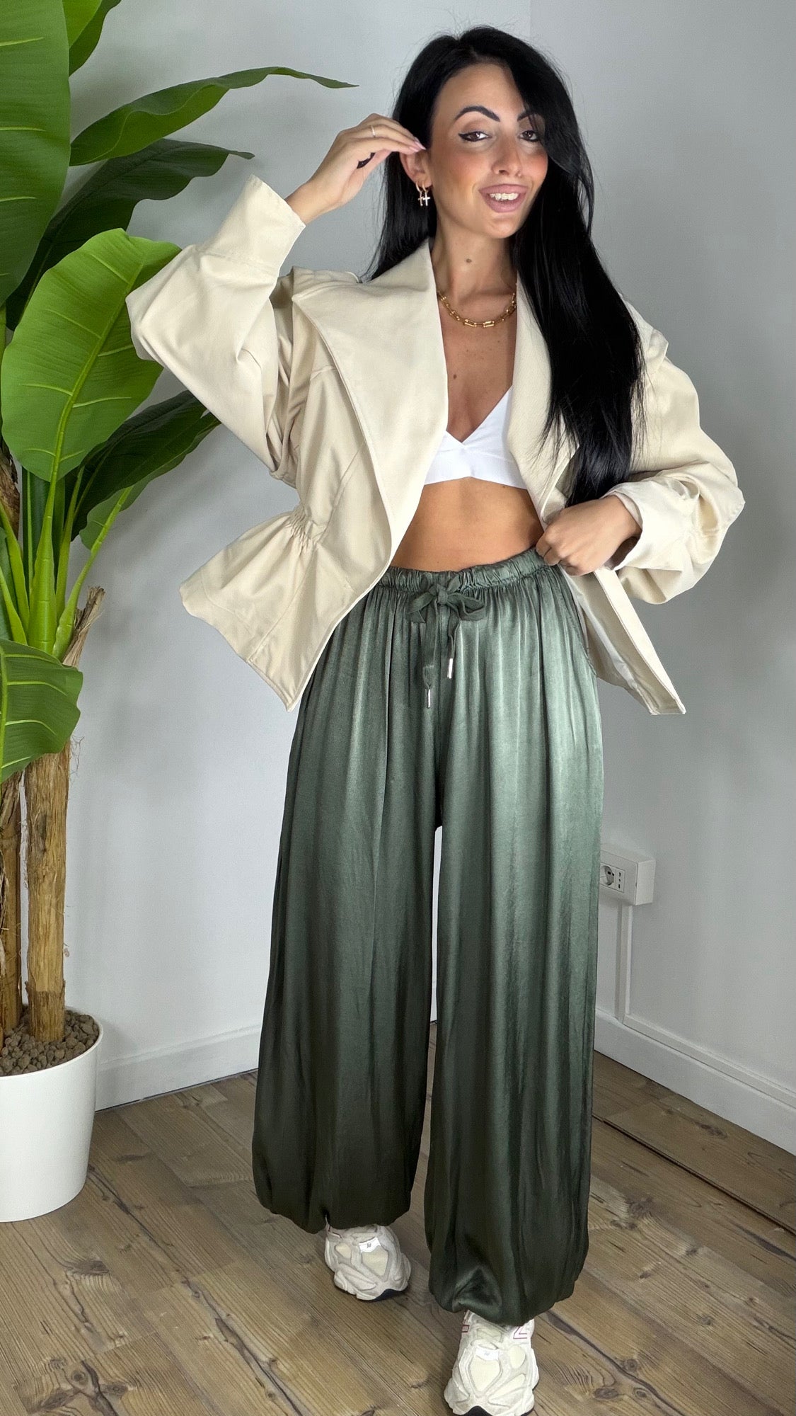 Pantalone Satinato Ballon