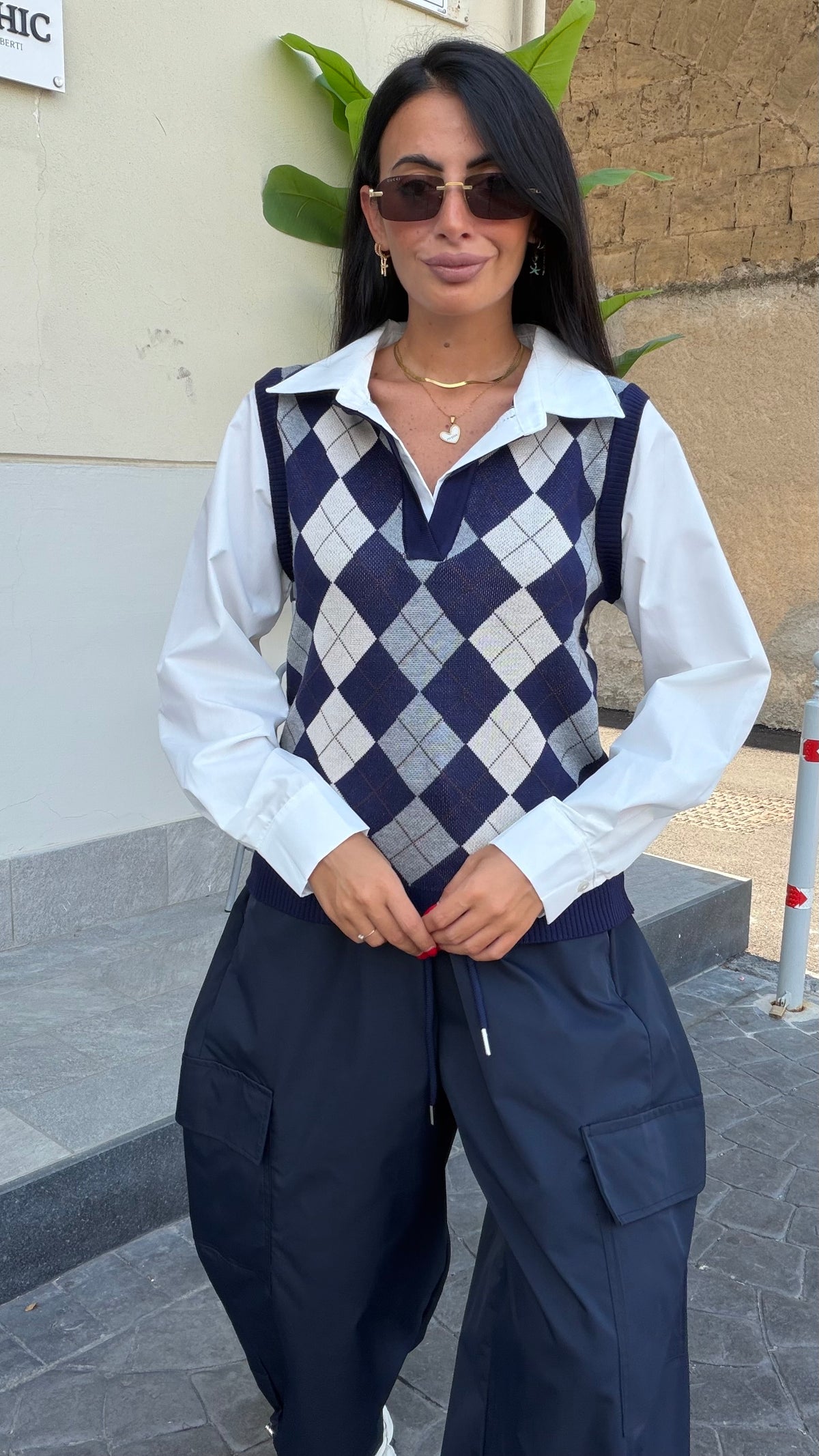 Camicia con Gilè Cucito