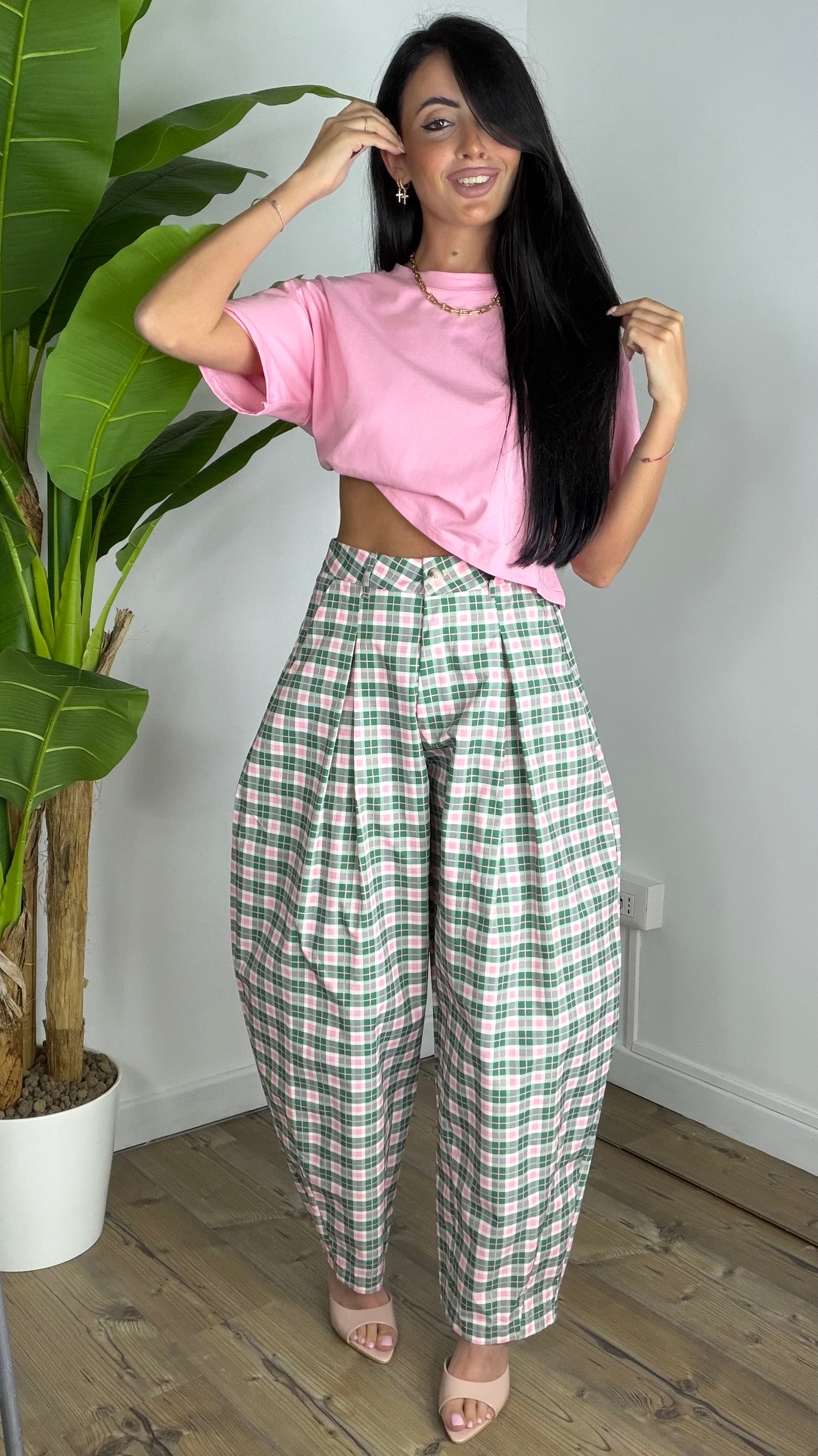 Pantalone Quadretti JustWest