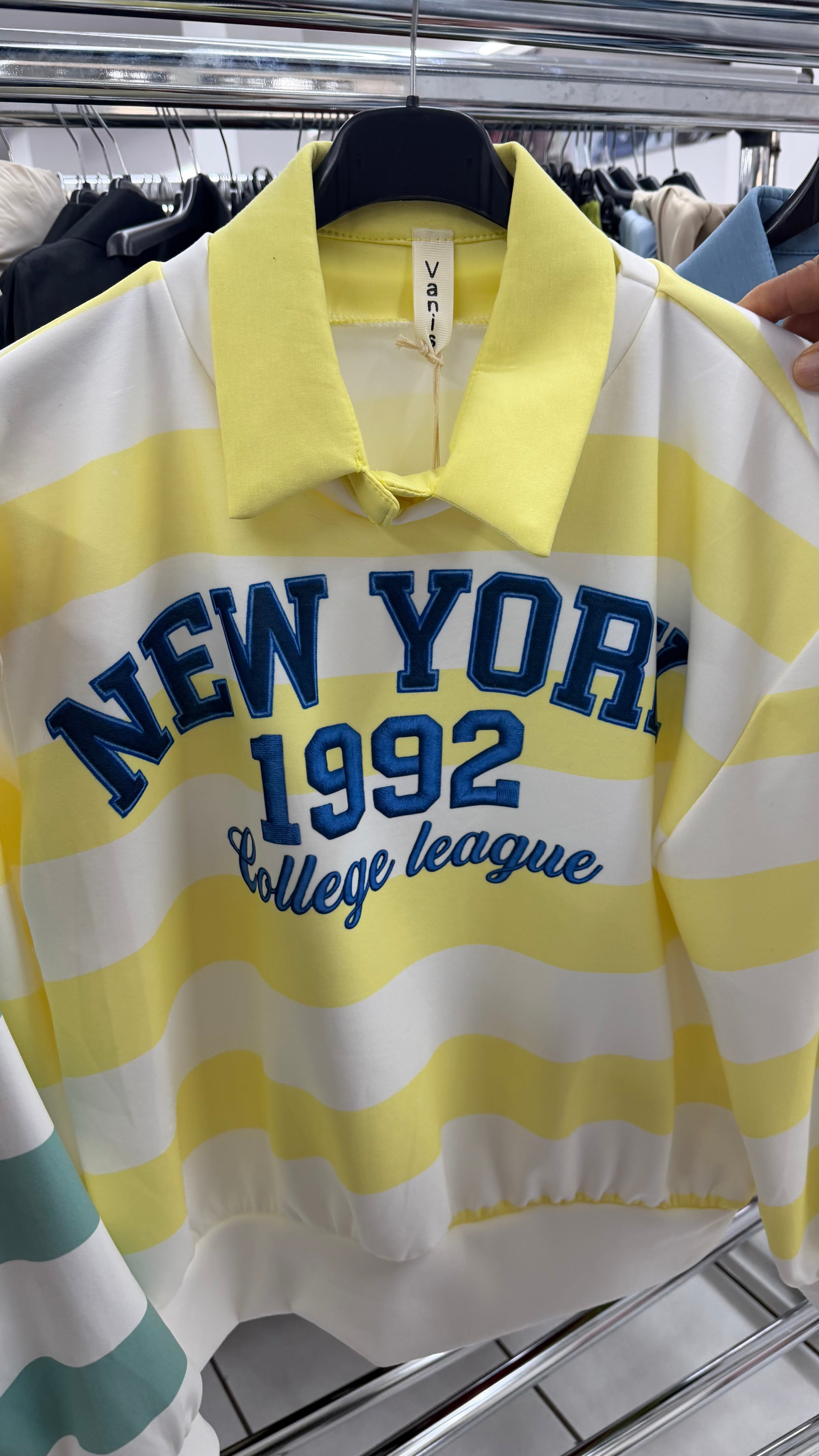 Felpa New York Colletto