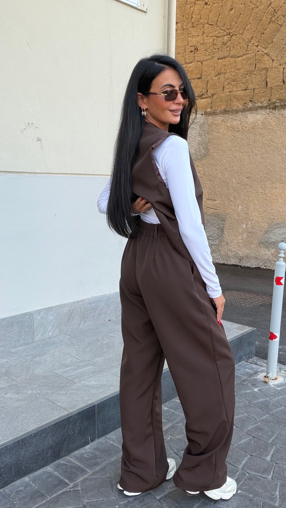 Tailleur Alessia marrone
